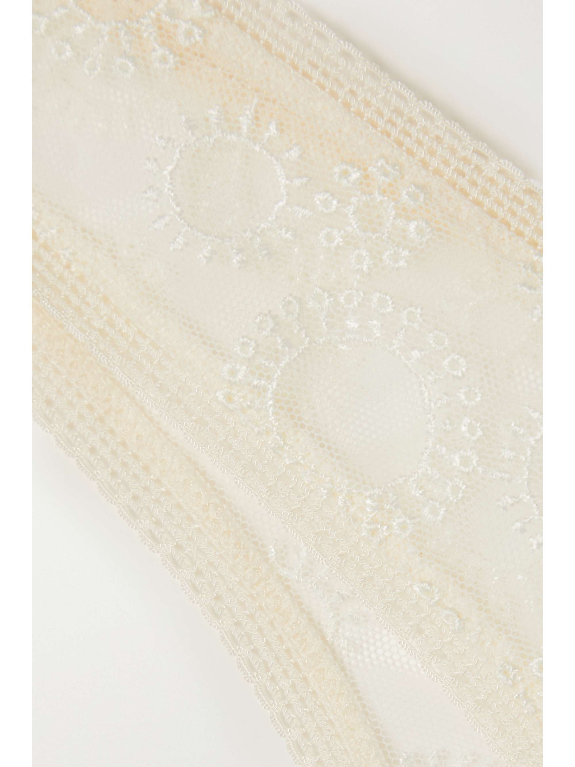 ERES Champêtre embroidered tulle thong