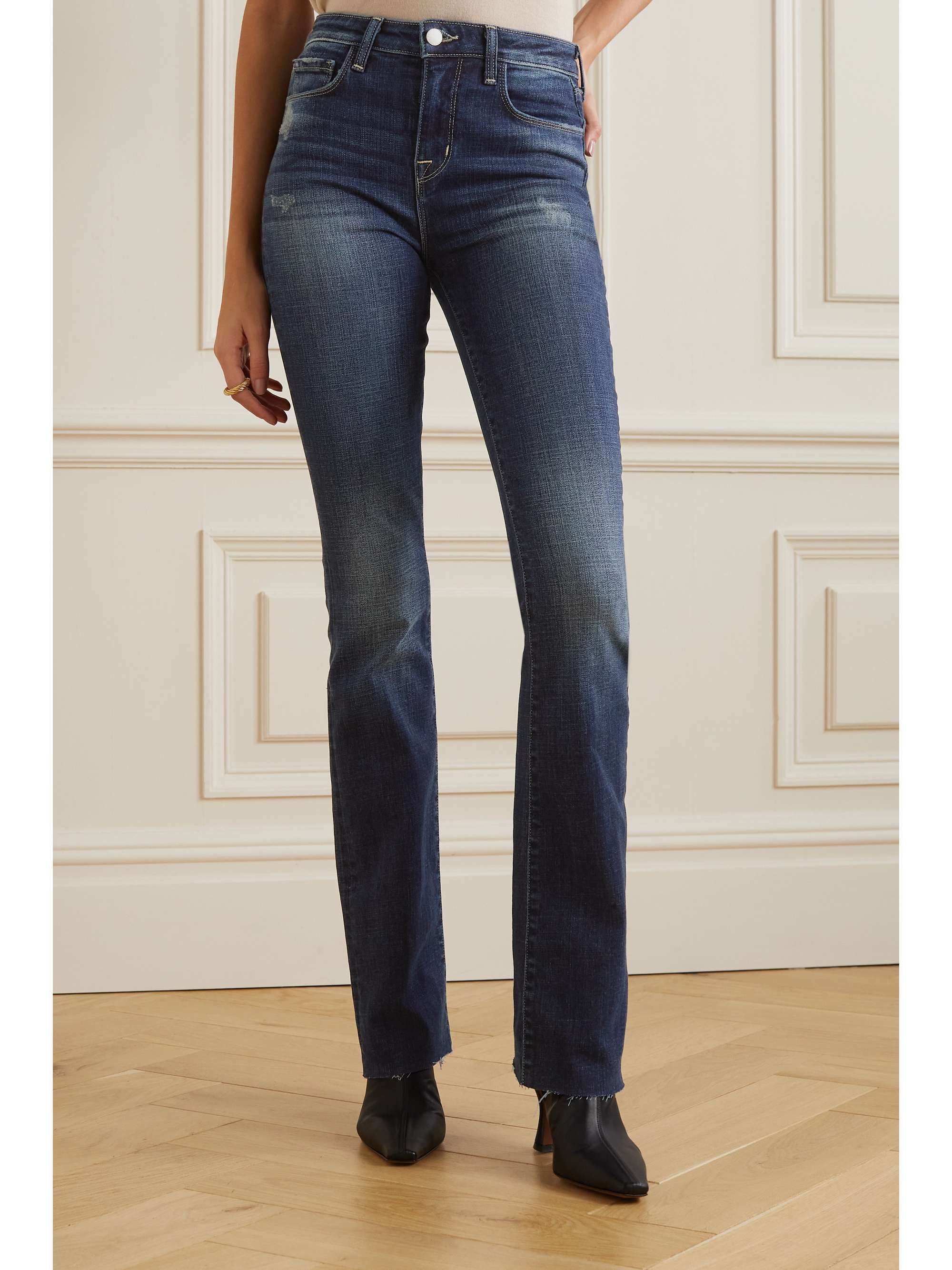 L'AGENCE Ruth highrise skinny jeans NETAPORTER