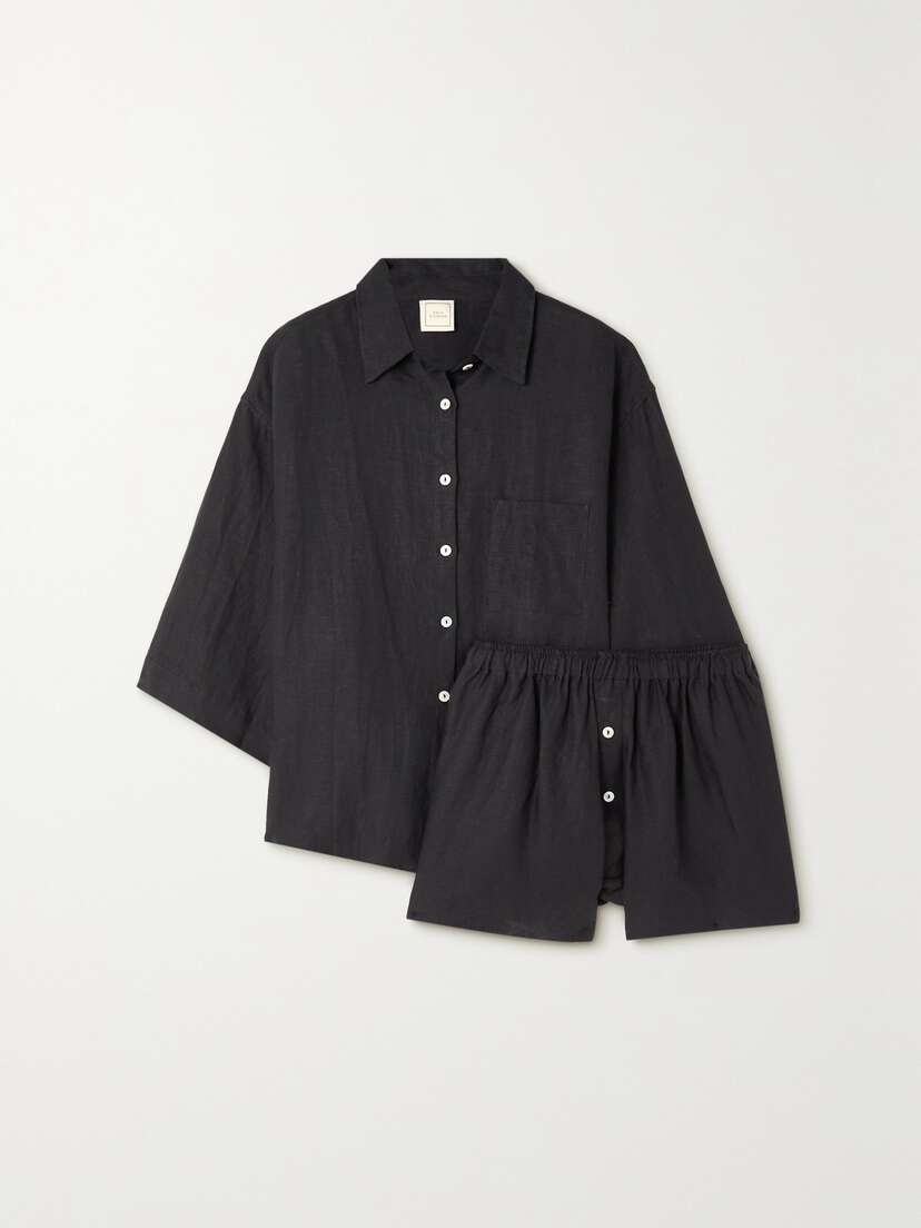 Deiji Studios The 03 Washed-linen Shirt And Shorts Set