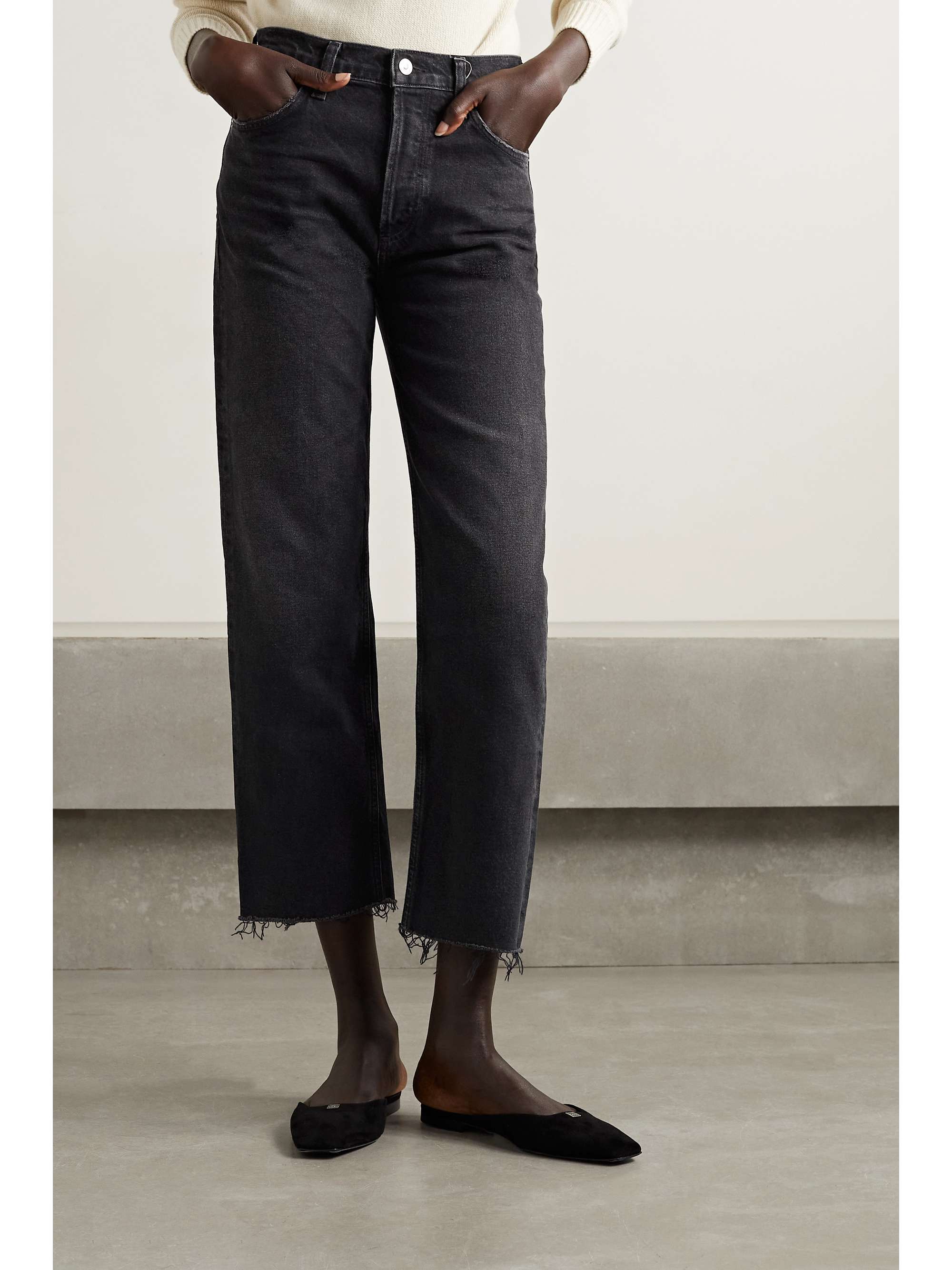 CITIZENS OF HUMANITY Jean droit taille haute effet vieilli Florence