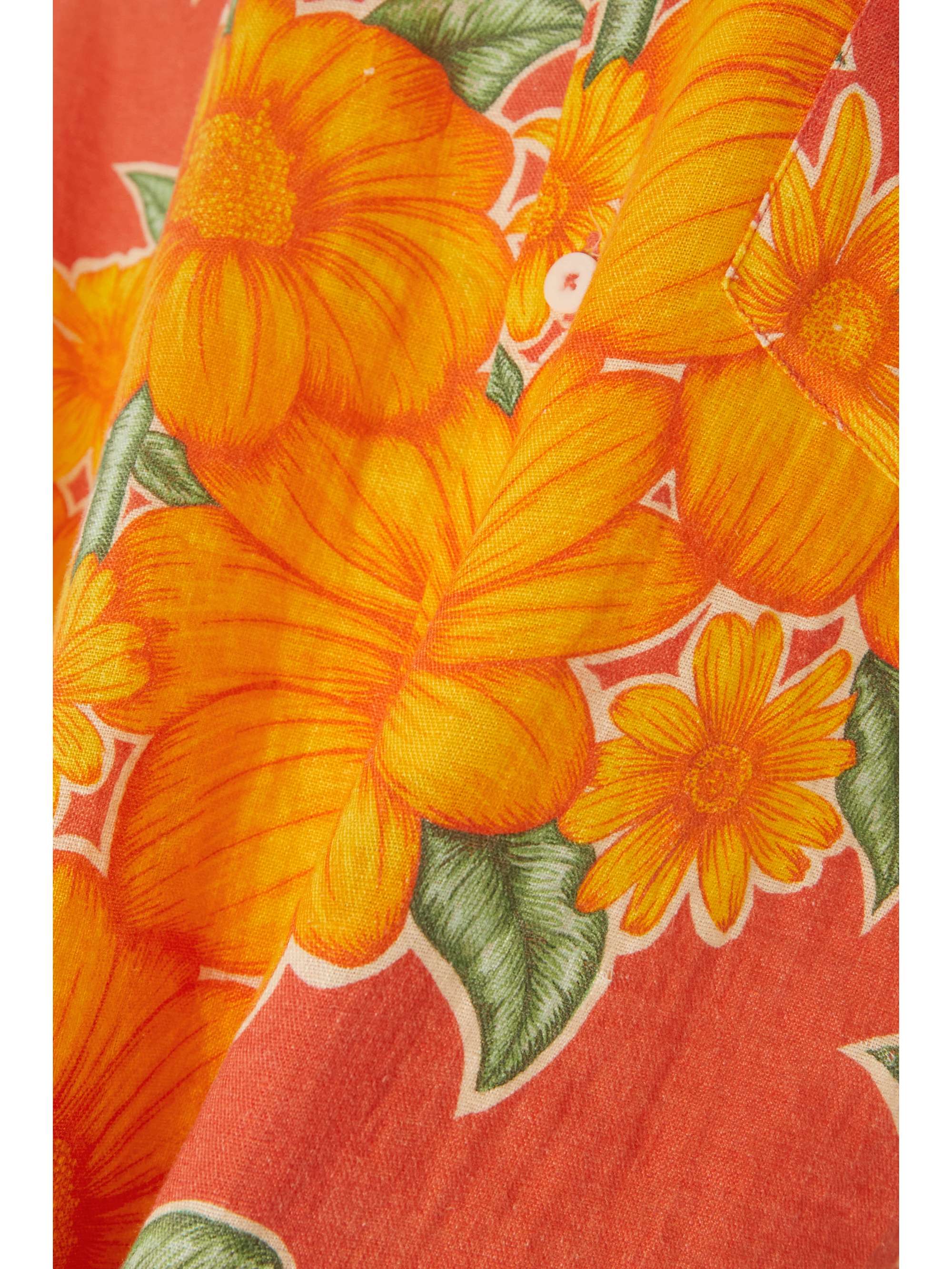 DESMOND & DEMPSEY Cuban Tithonia floral-print linen pajama set