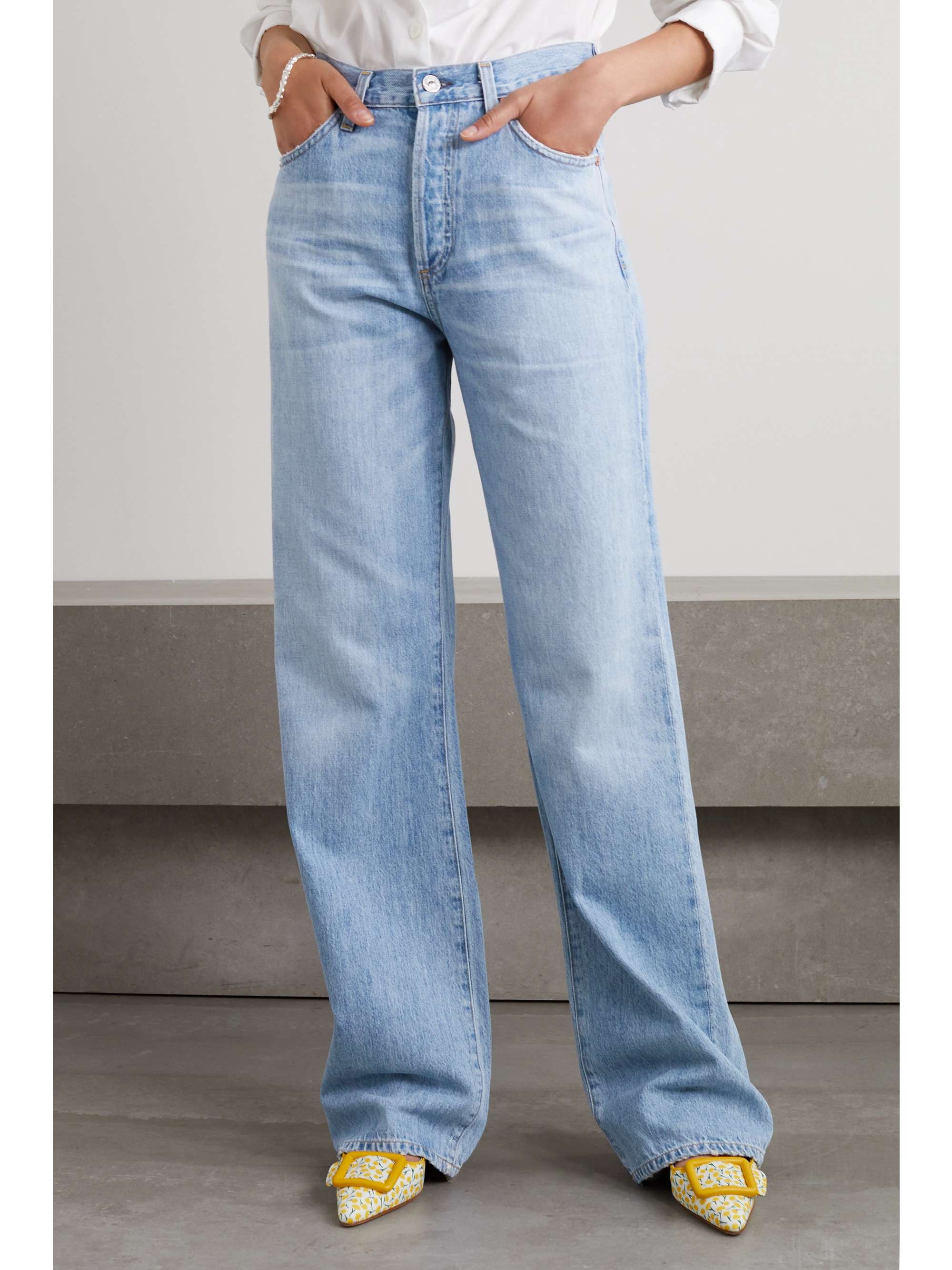 CITIZENS OF HUMANITY Annina high-rise wide-leg organic jeans