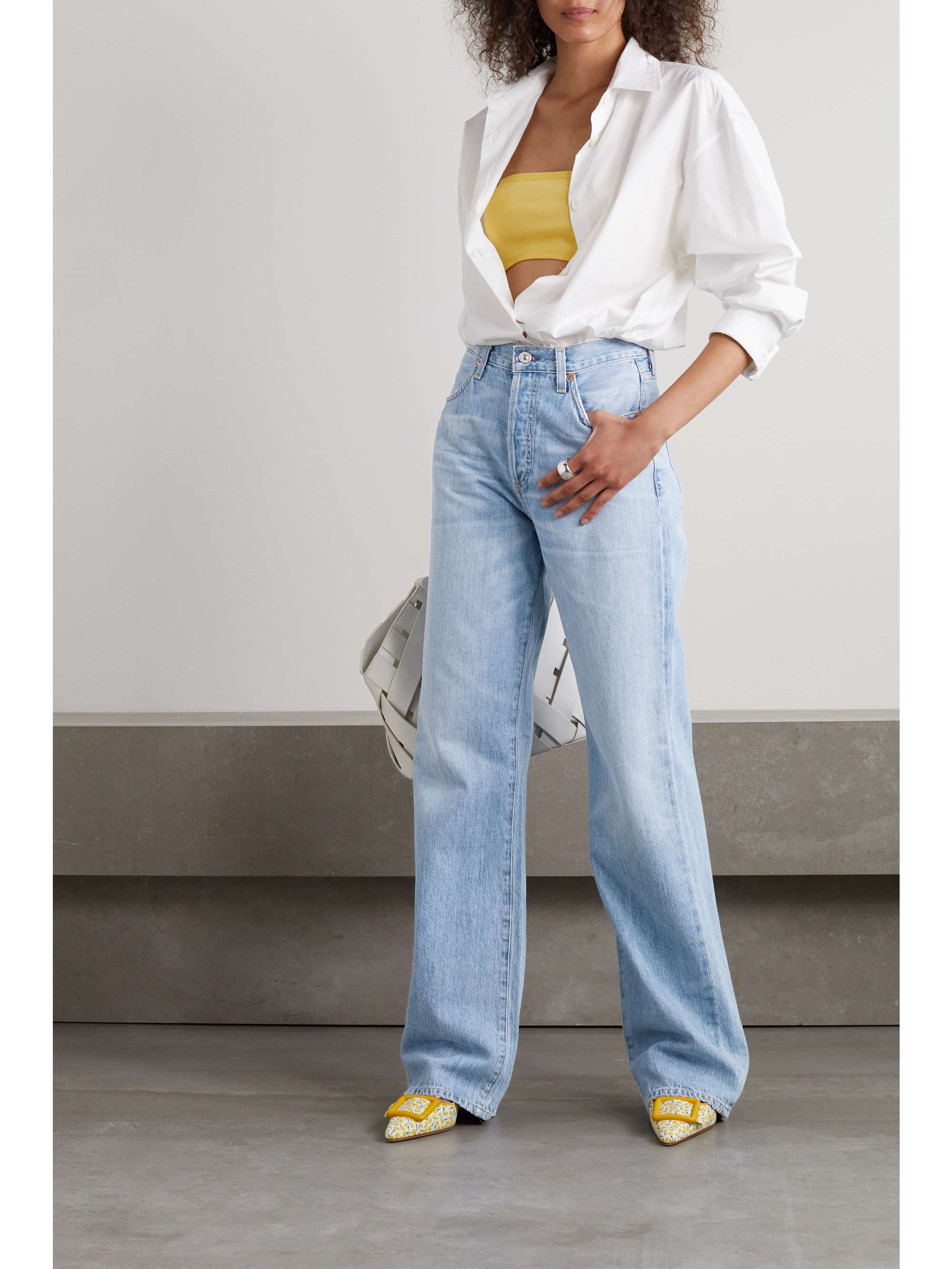 CITIZENS OF HUMANITY Annina high-rise wide-leg organic jeans | NET-A-PORTER