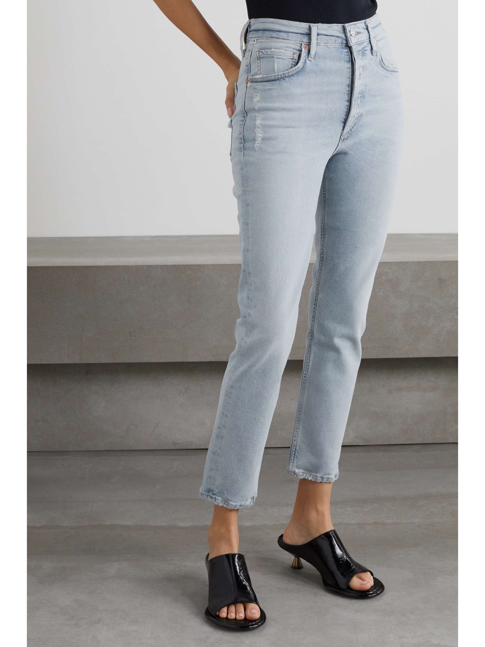 CITIZENS OF HUMANITY Jolene high-rise straight-leg organic jeans