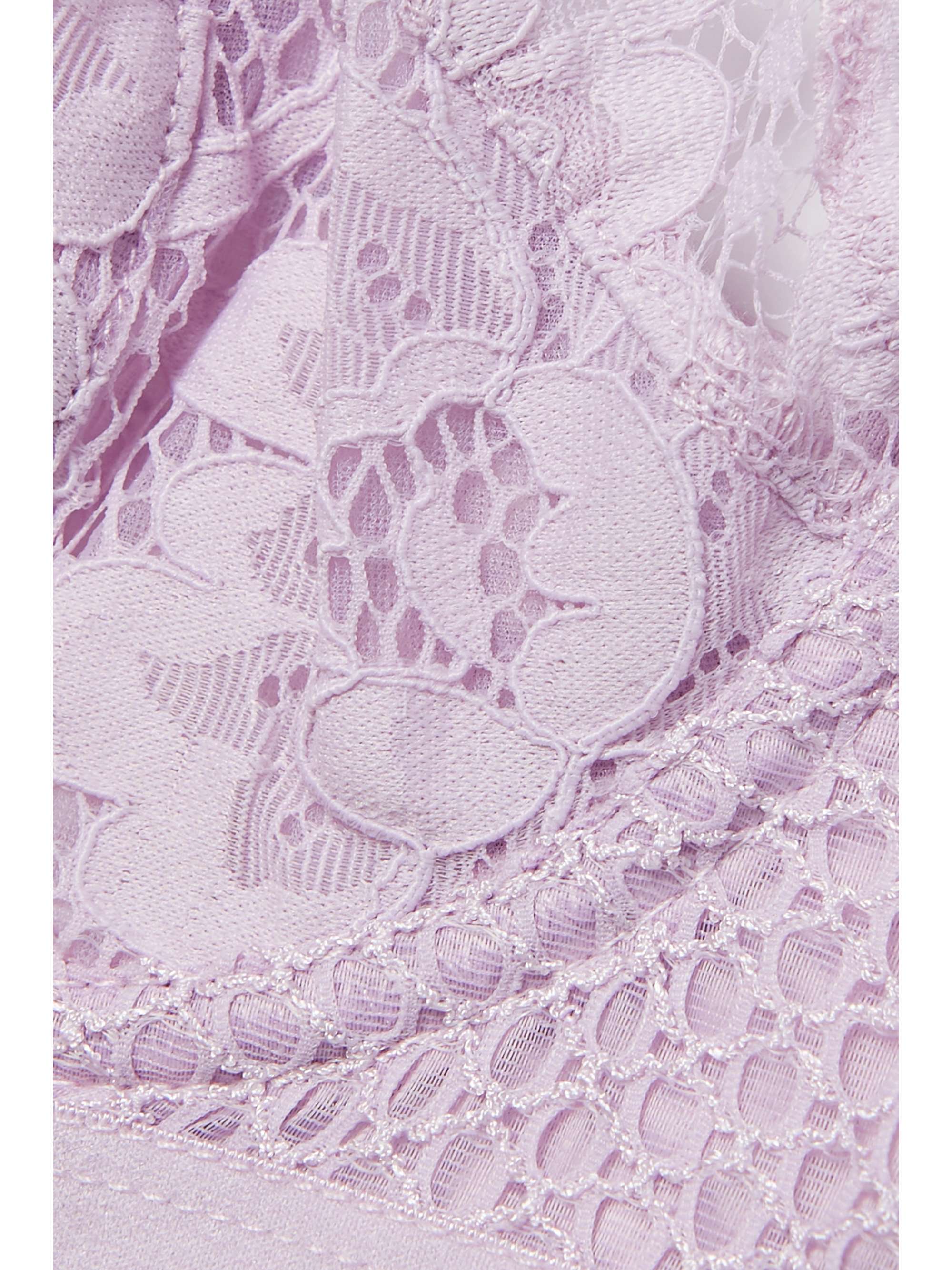 ELSE Petunia stretch-mesh and corded lace underwired bra