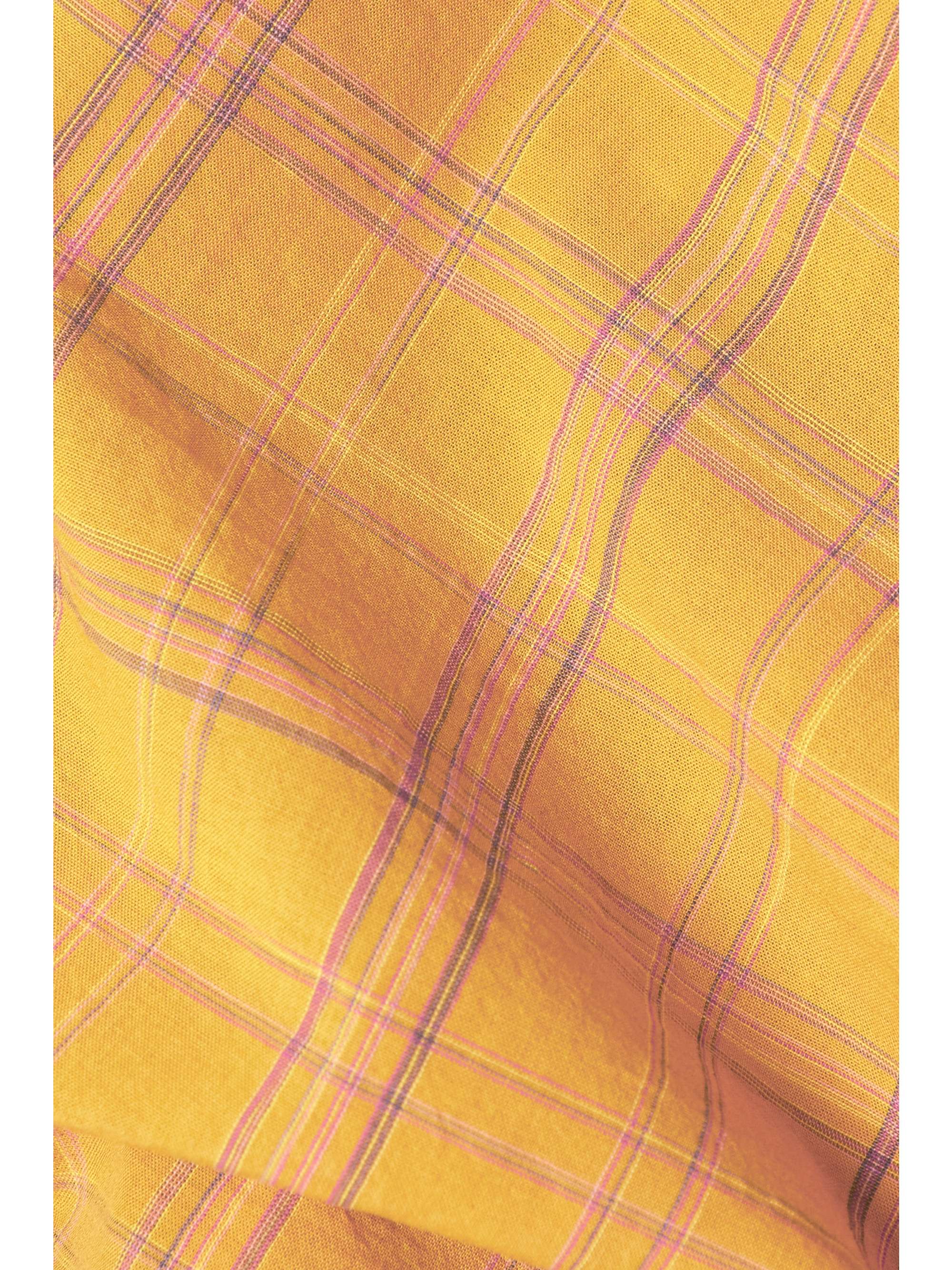 ELSE Checked cotton-flannel camisole