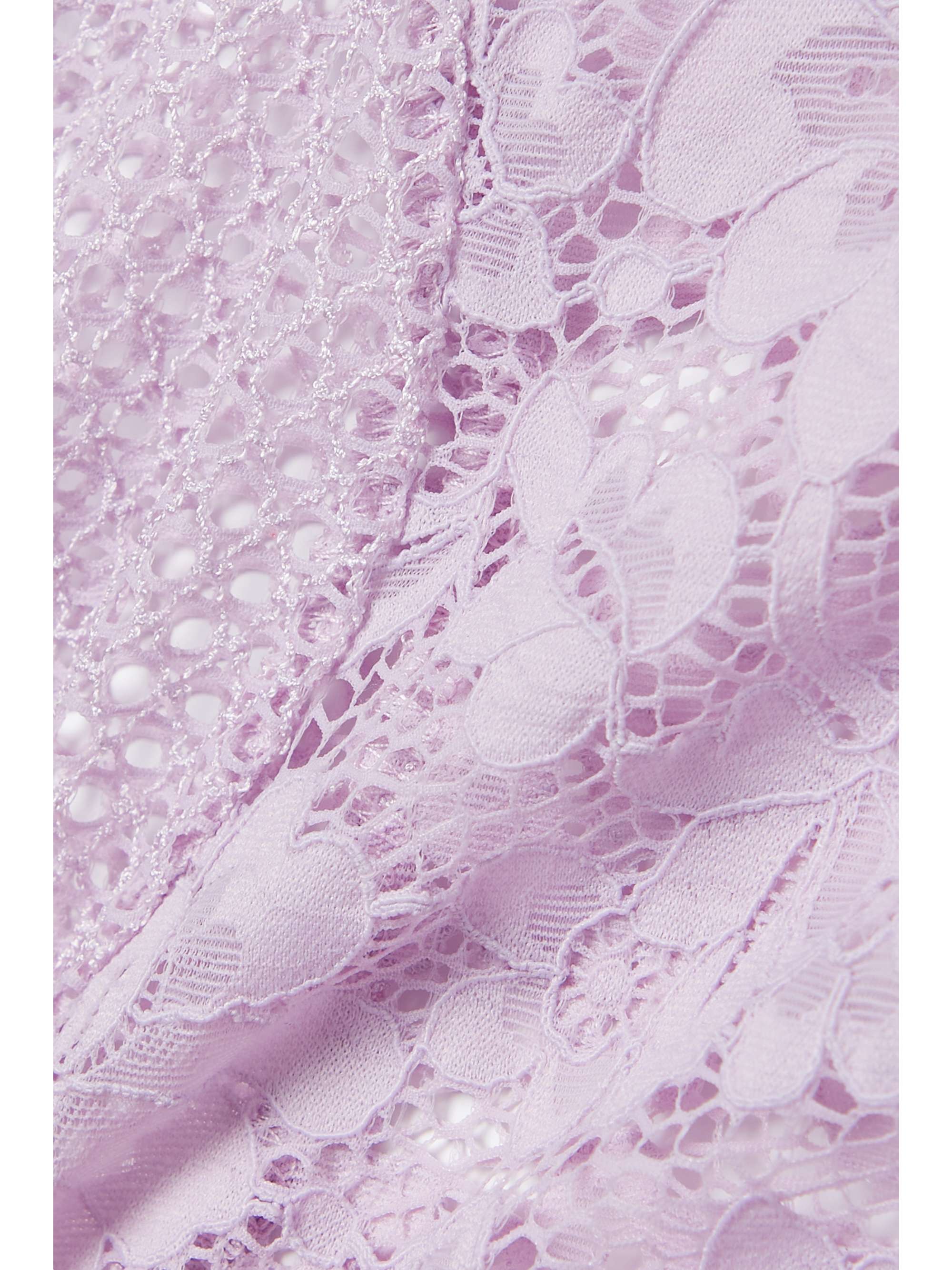 ELSE Petunia stretch-mesh and corded lace briefs