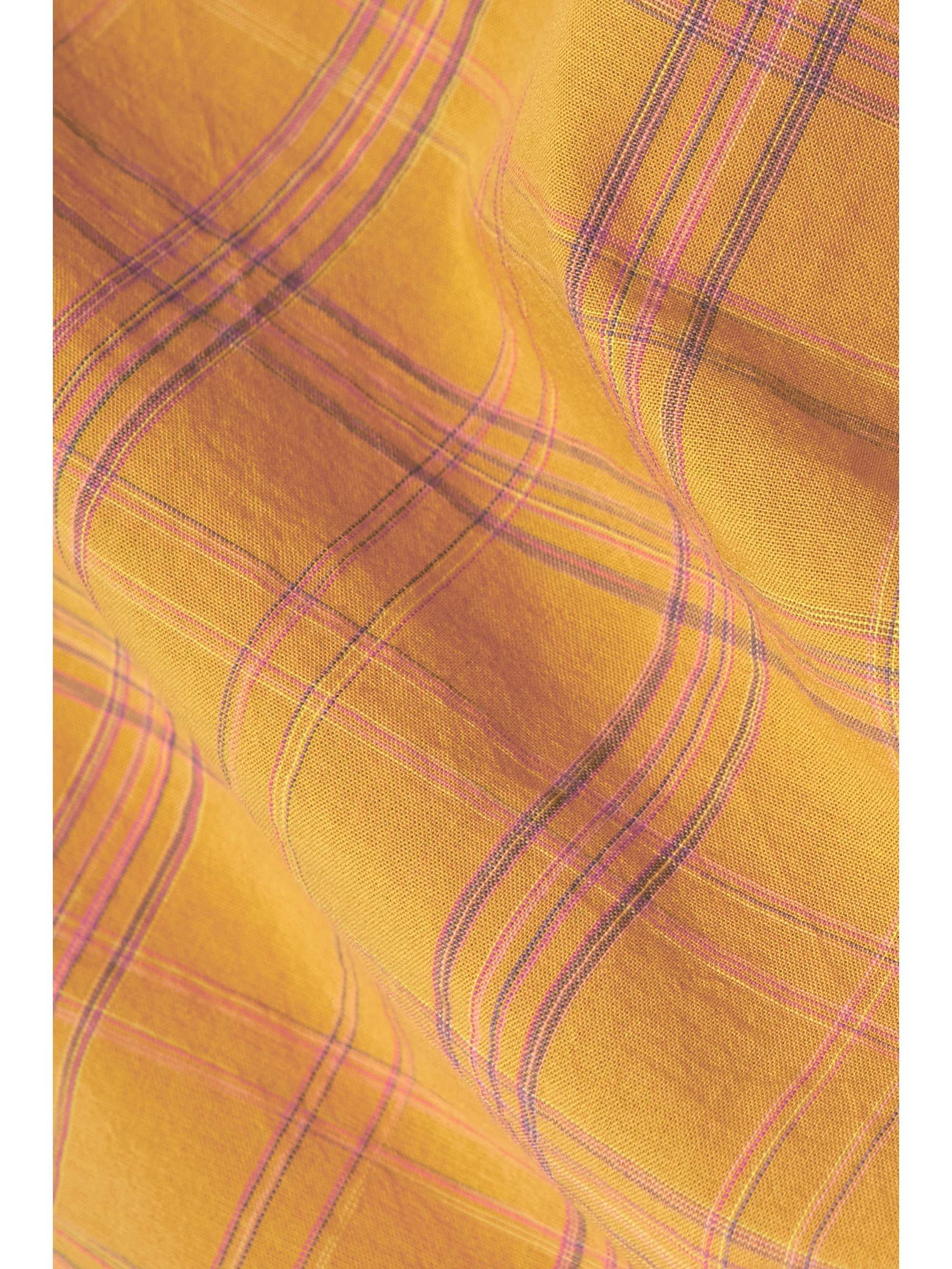 ELSE Checked cotton-flannel shorts