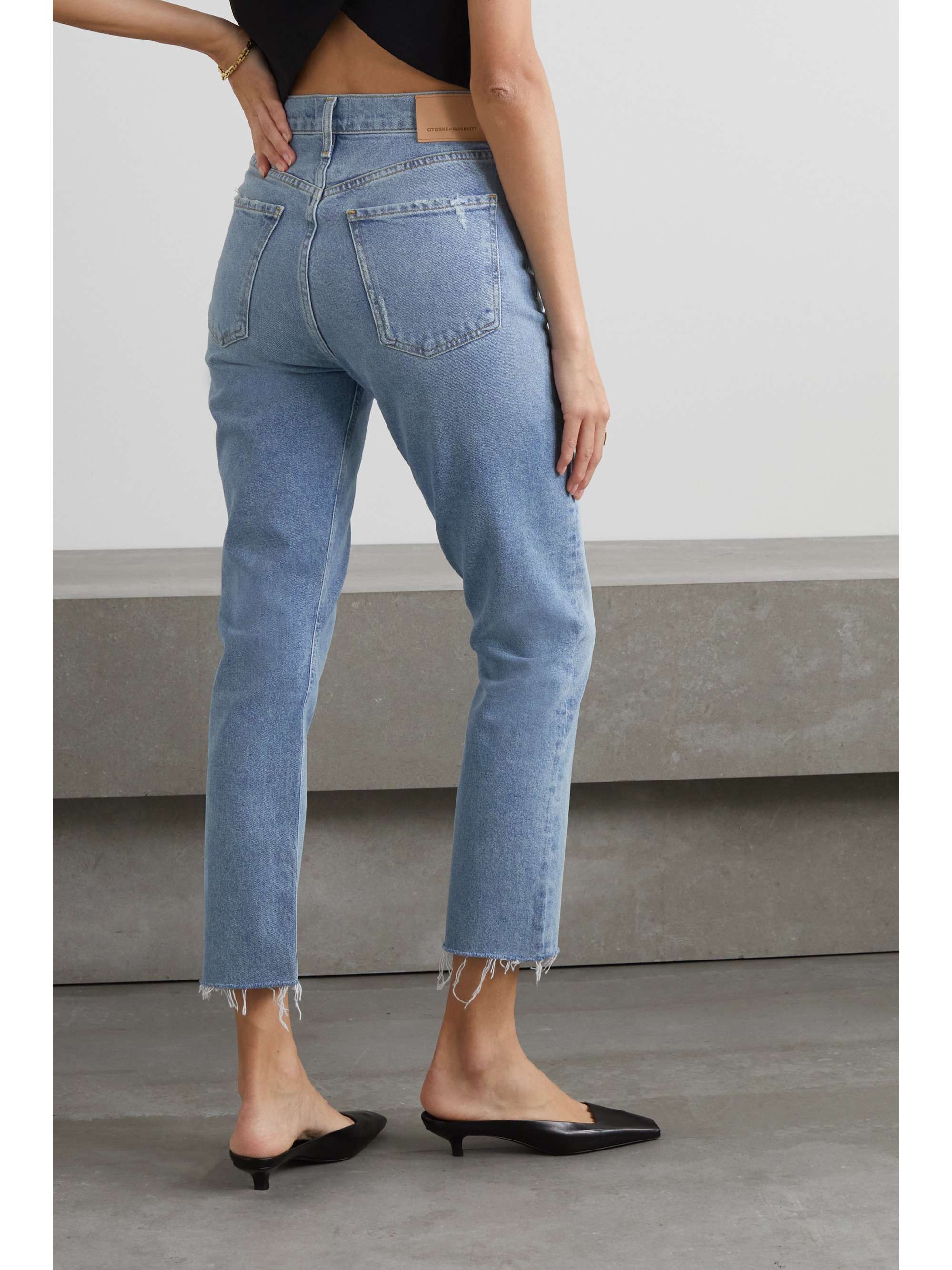Charlotte cropped high-rise straight-leg jeans 特別セーフ CITIZENS OF HUMANITY Tシャツ/カットソー(半袖/袖なし)
