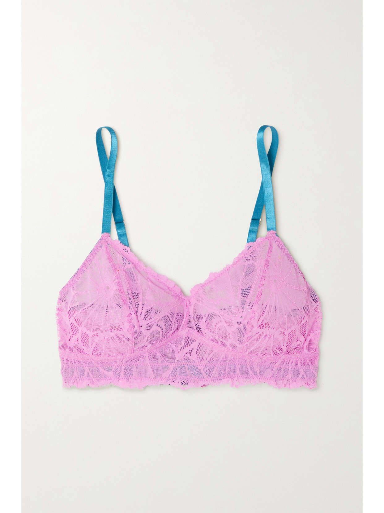 Dora Larsen - + Net Sustain Greta Recycled Lace Soft-cup Bra - Pink