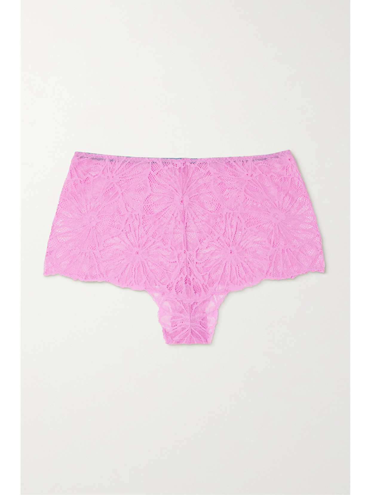 Dora Larsen + Net Sustain Greta Recycled Lace Briefs In Pink