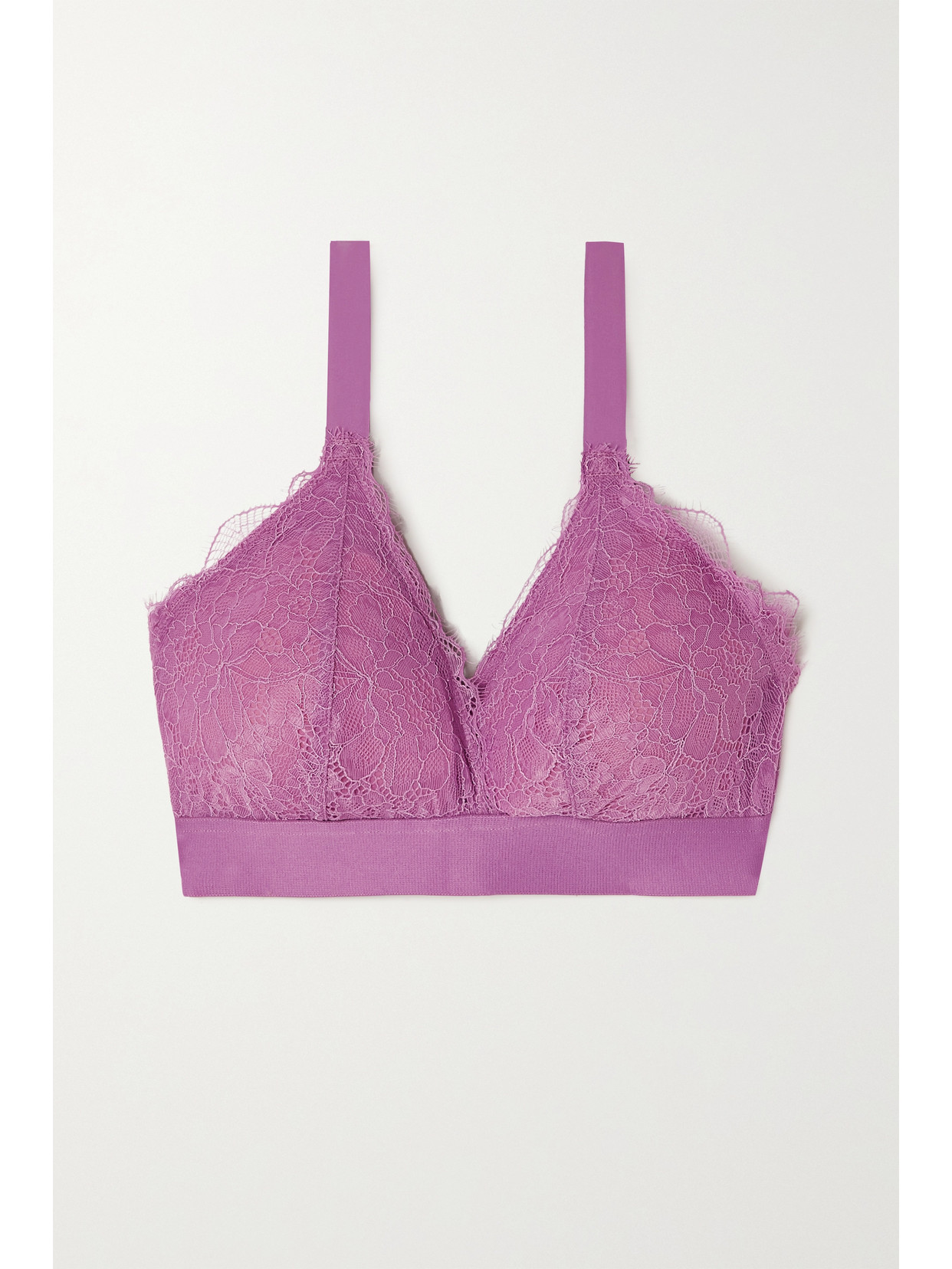 Love Stories - + Net Sustain Darling Dd+ Corded Lace Soft-cup Triangle Bra - Purple image