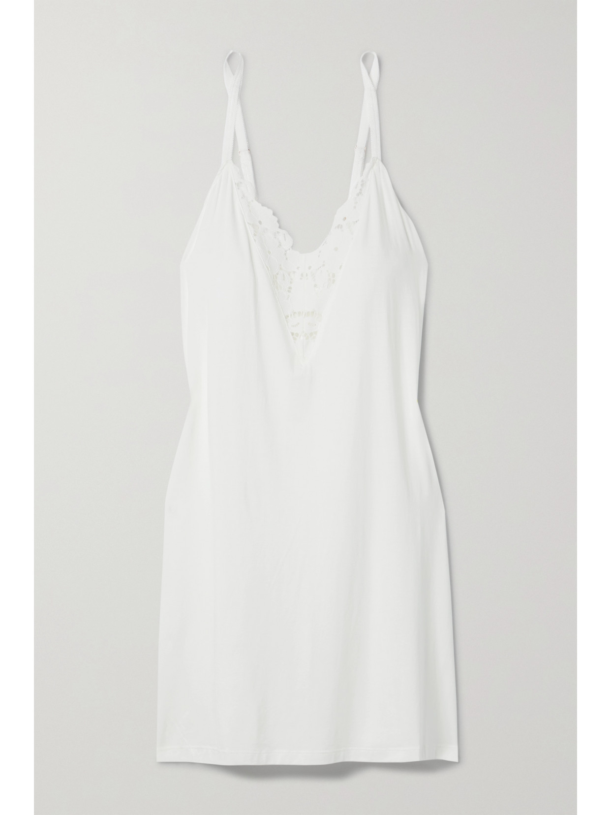 Eberjey Naya Double Inset Chemise In Ivory