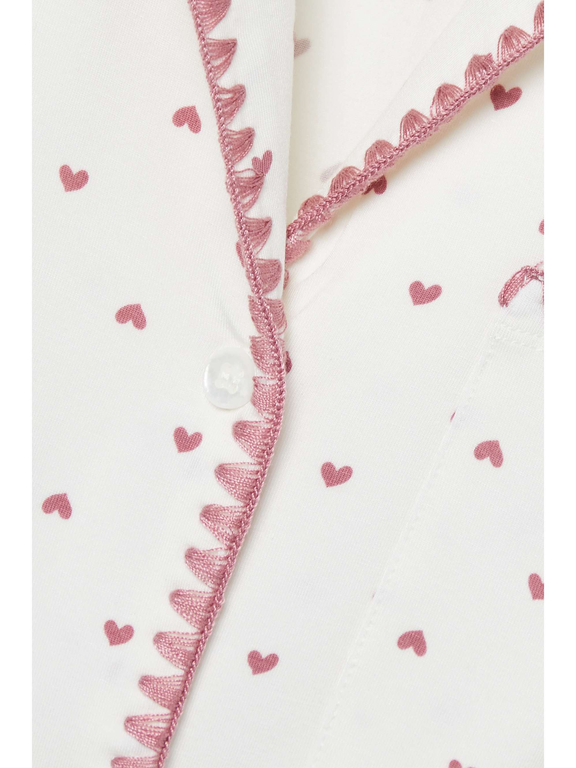 EBERJEY Frida embroidered printed stretch-TENCEL modal pajama set