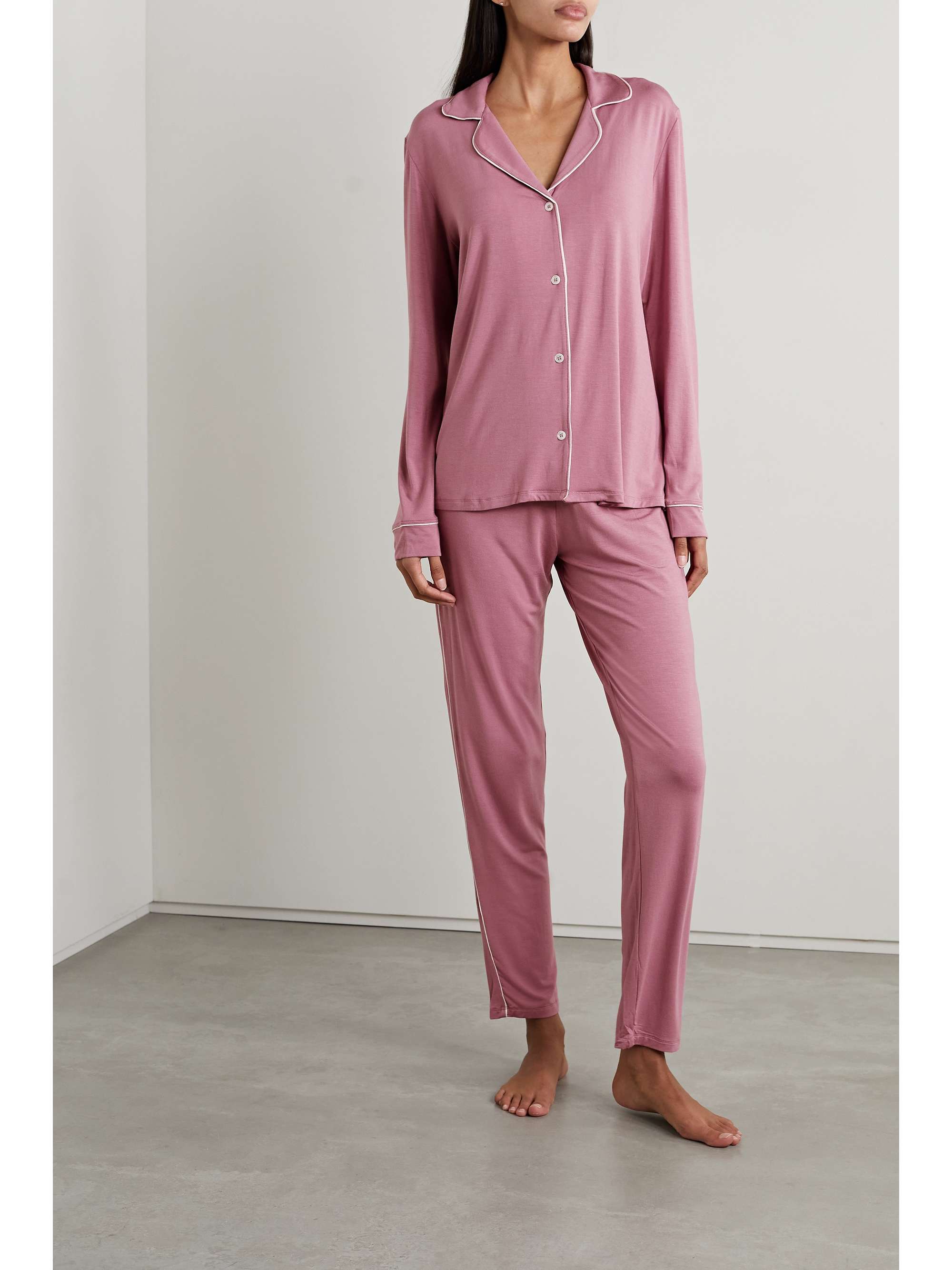 EBERJEY Gisele stretchTENCEL modal pajama set NETAPORTER
