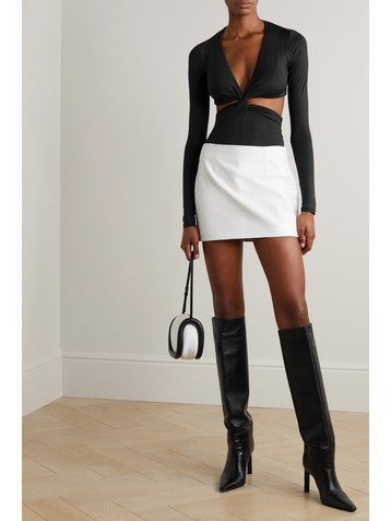 ALIX NYC Lance twist-front cutout stretch-jersey bodysuit