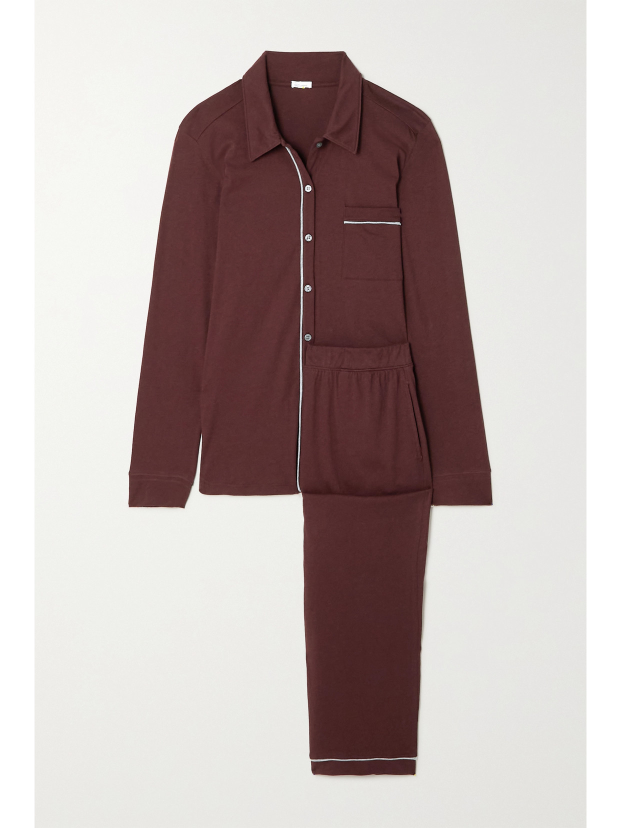 Skin + Net Sustain Cecilia Organic Pima Cotton-jersey Pajama Set