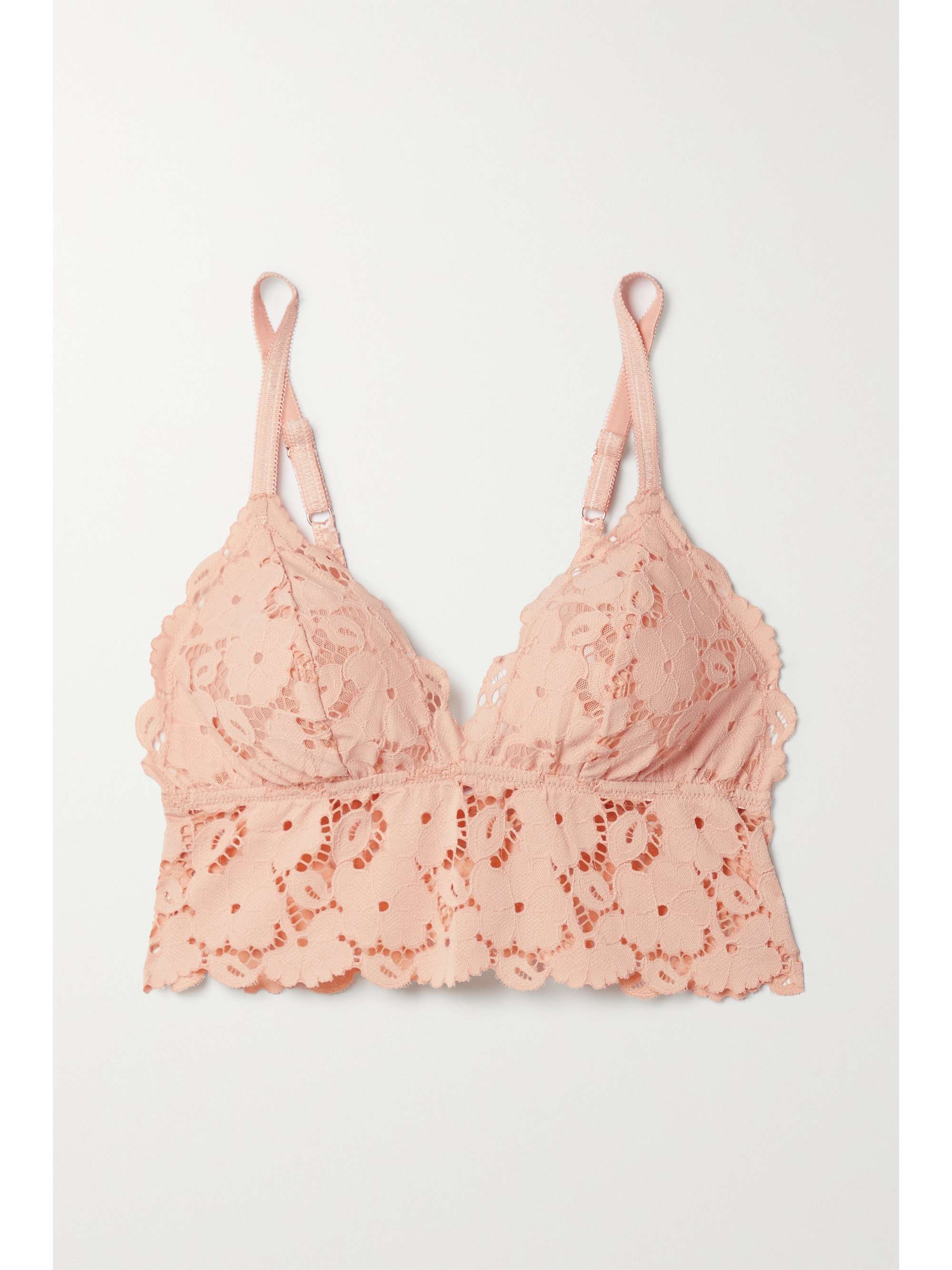 light pink lace bralette