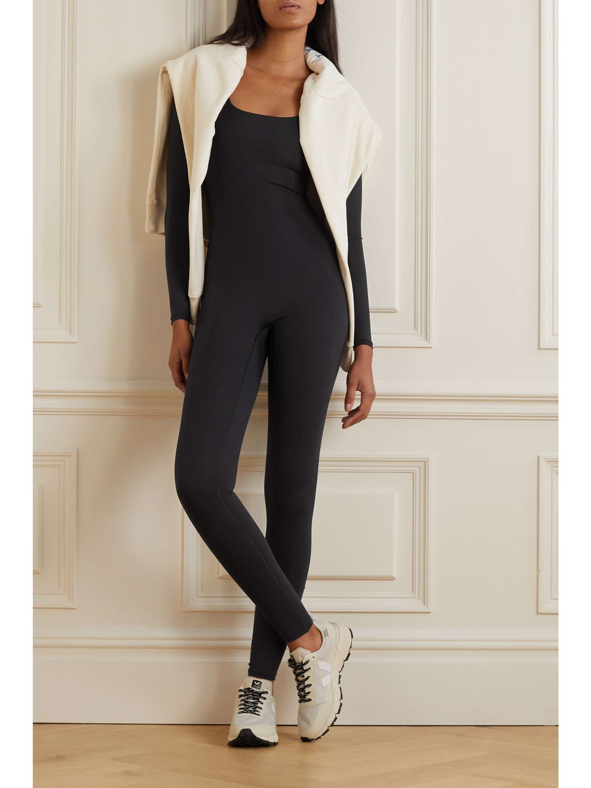 SKIMS All-In-One scoop neck stretch-jersey jumpsuit