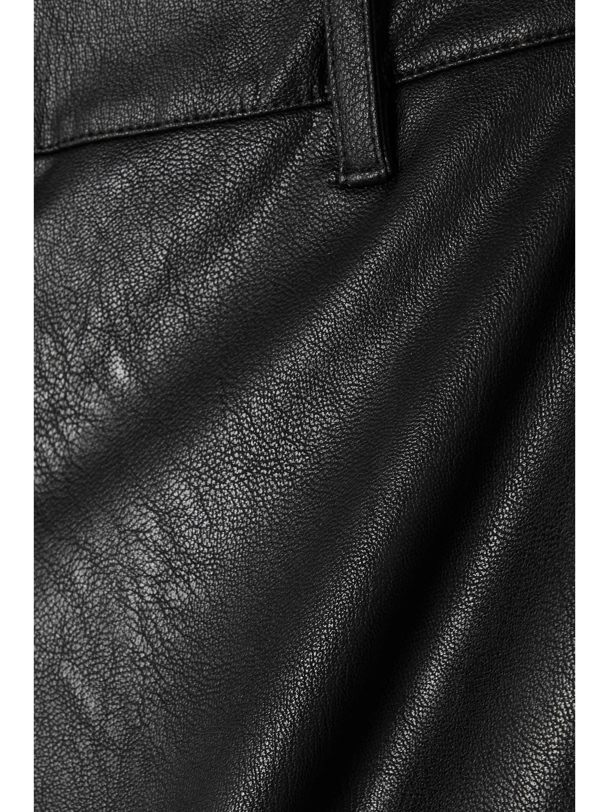 COMMANDO Faux stretch-leather straight-leg pants