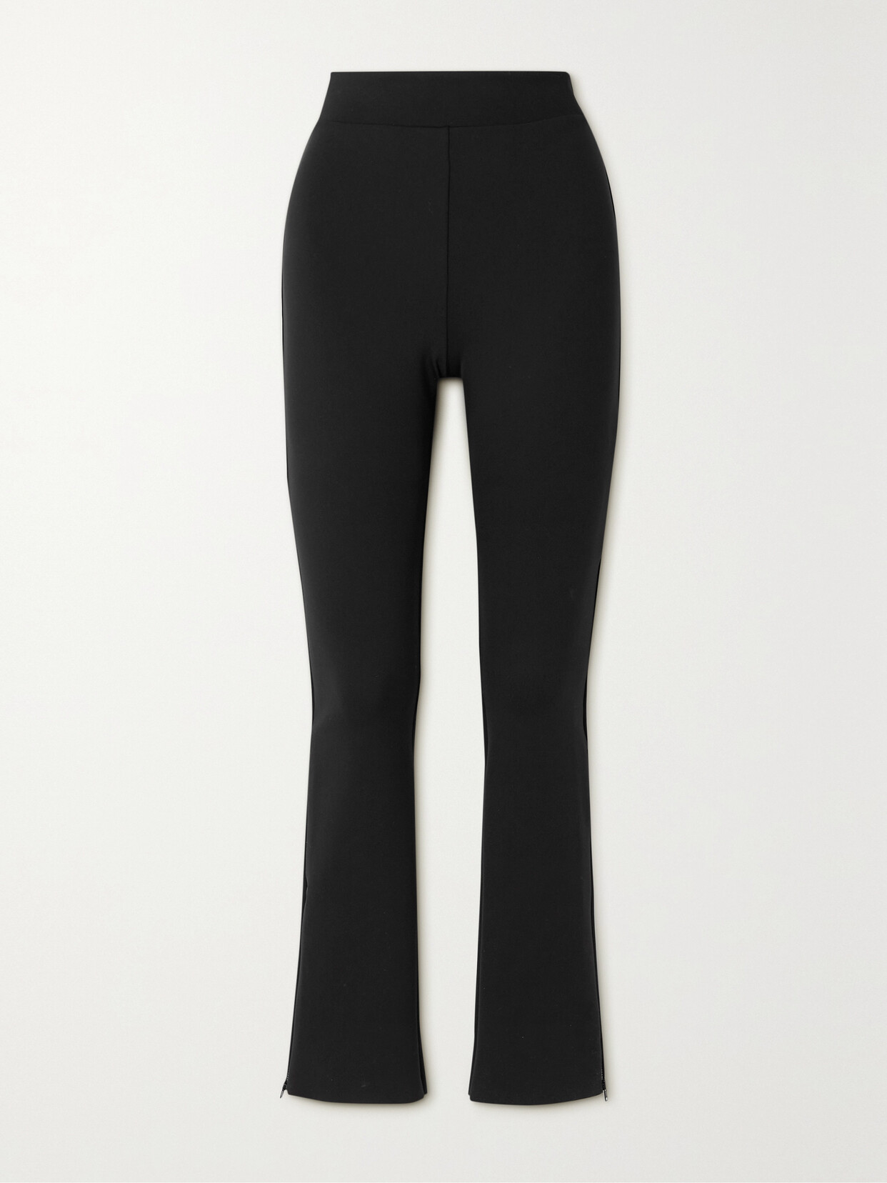 COMMANDO ZIP-DETAILED STRETCH FLARED PANTS