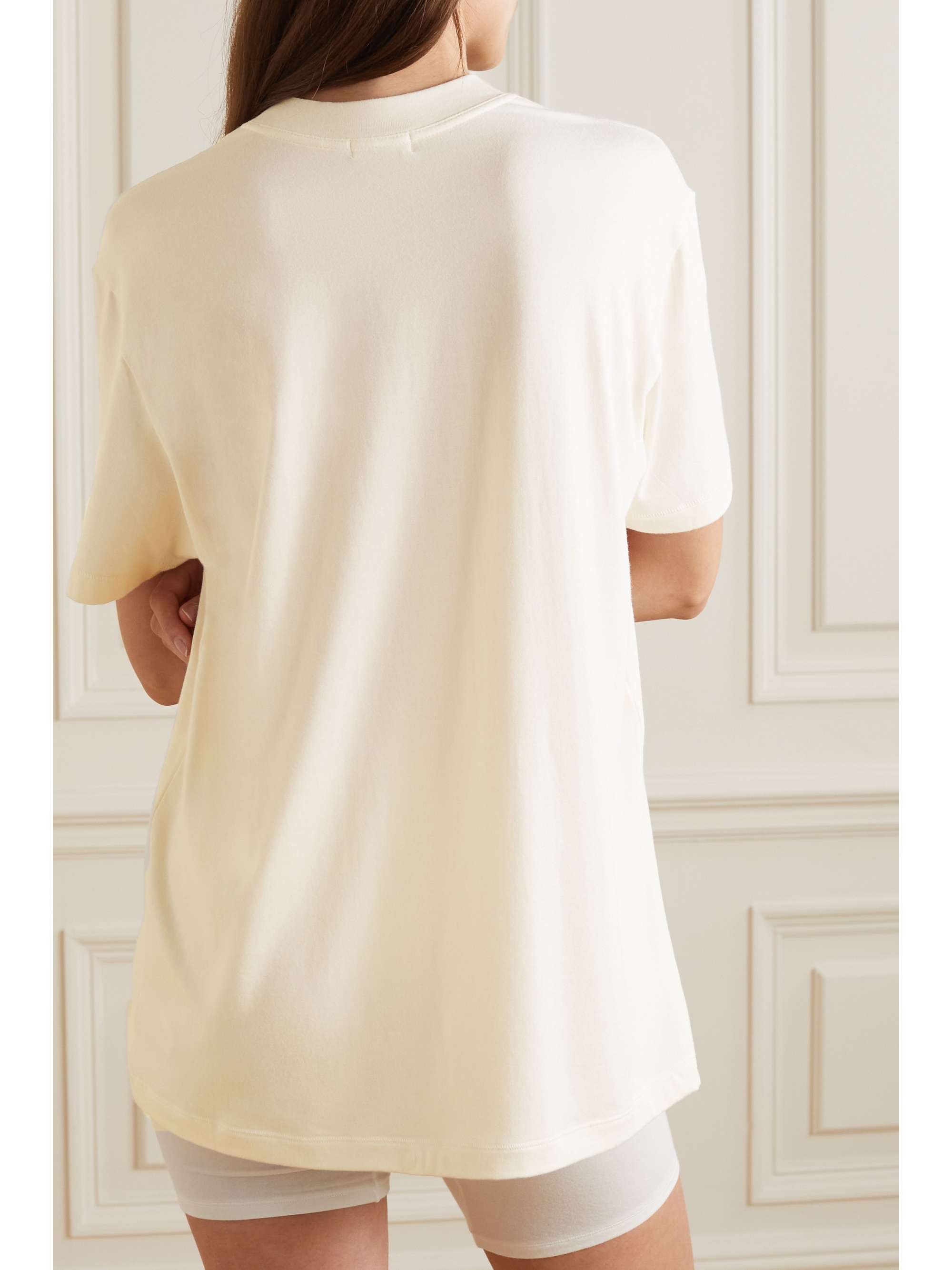 SKIMS Boyfriend stretch-modal and cotton-blend jersey T-shirt - Onyx