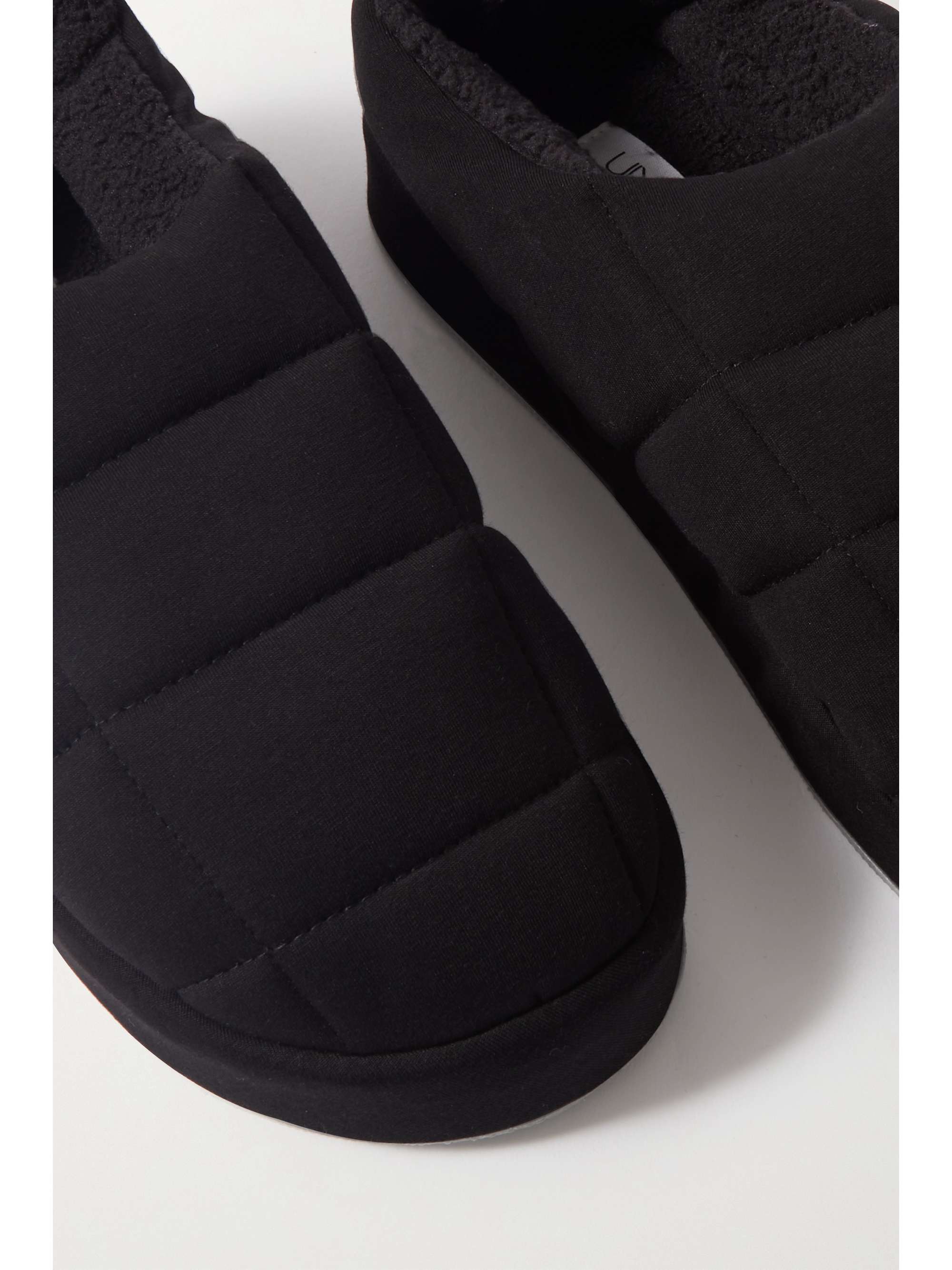 SKIN Quilted cotton slippers