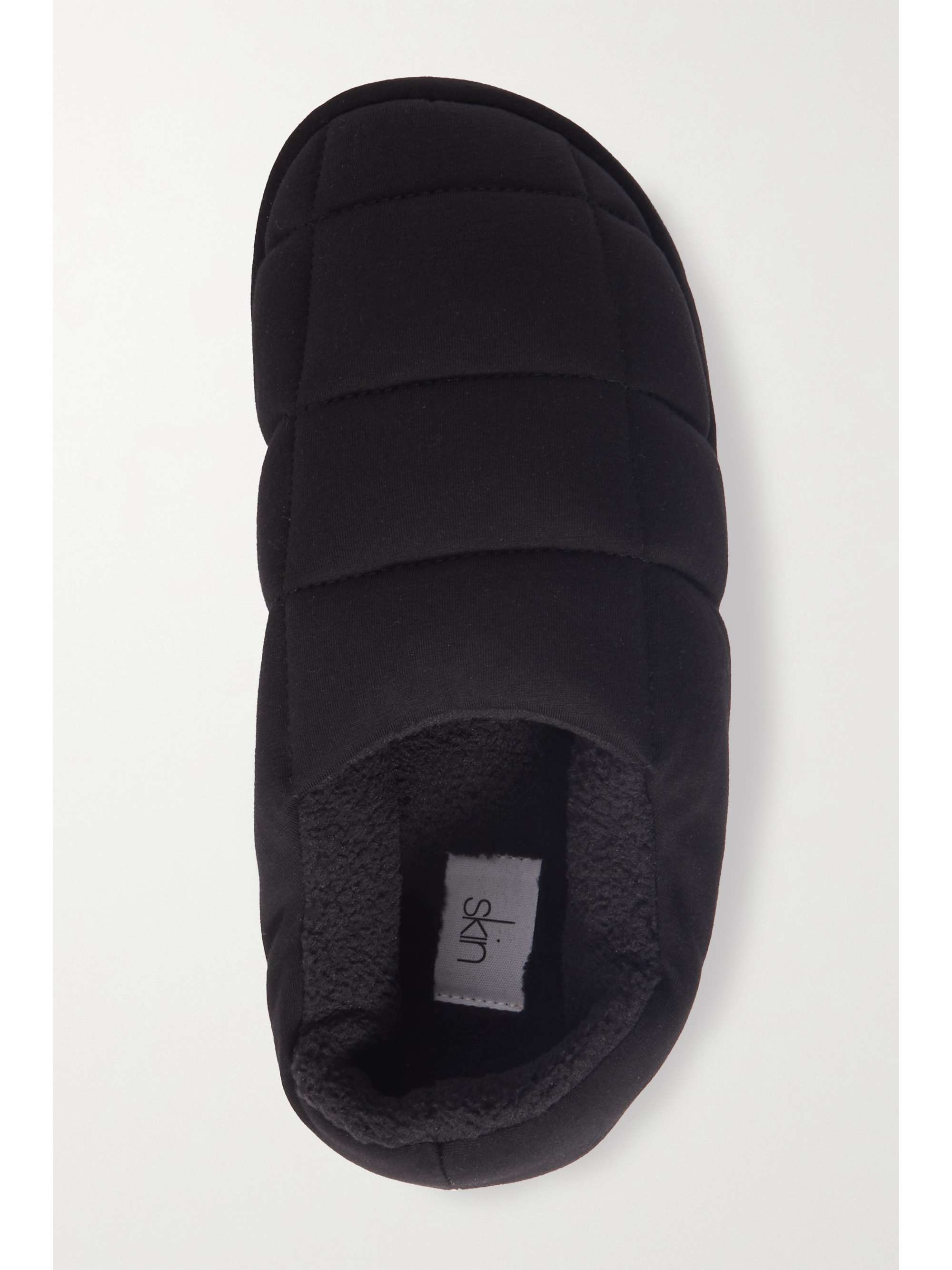 SKIN Quilted cotton slippers