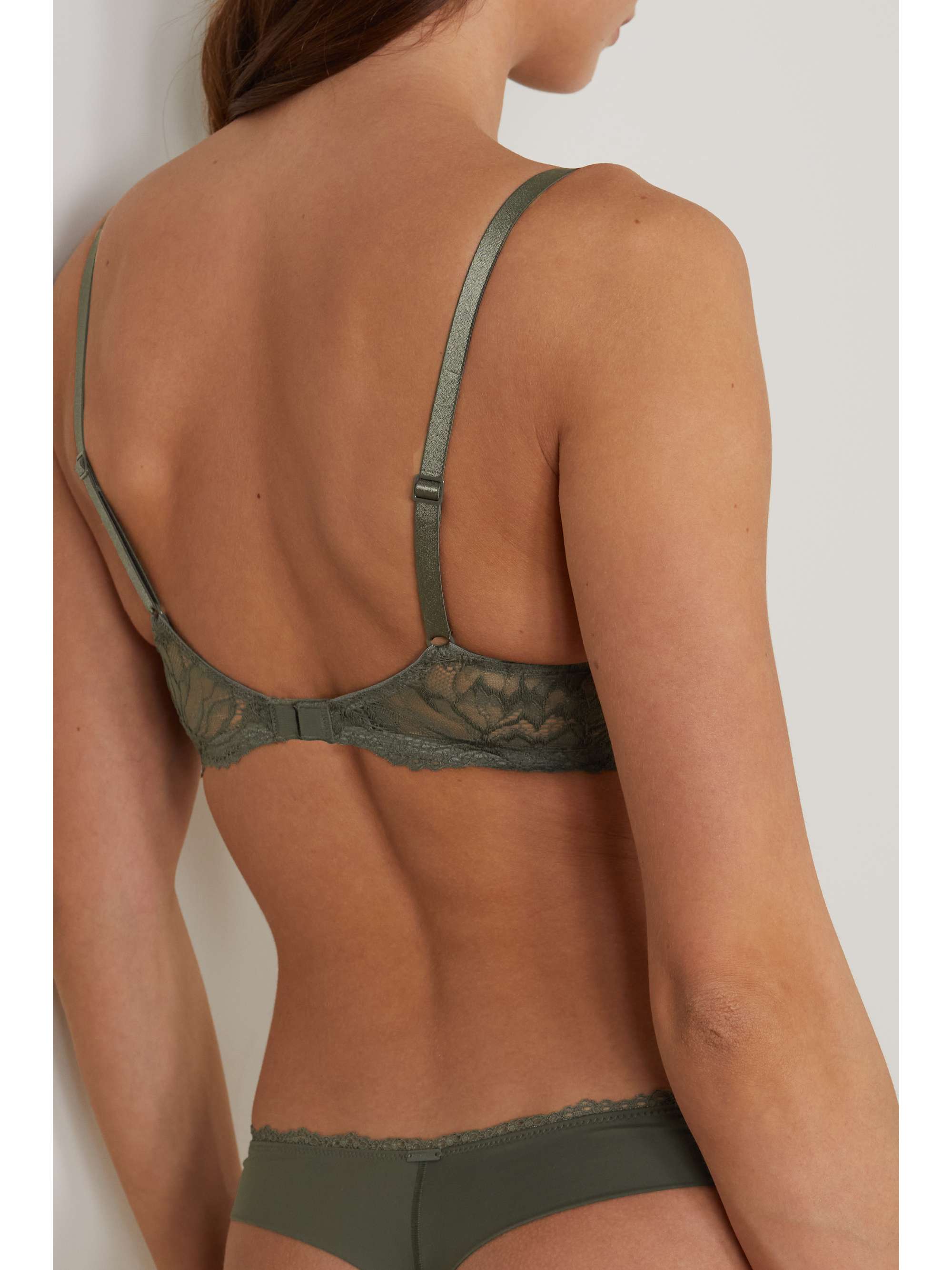 CALVIN KLEIN UNDERWEAR Seductive Comfort lace underwired plunge bra