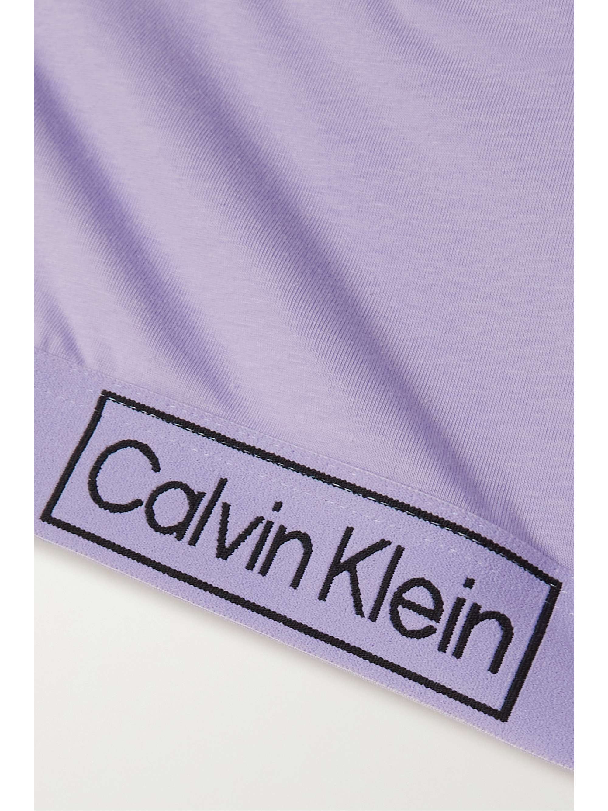 Lilac Reimagined Heritage stretchcotton jersey softcup bra CALVIN
