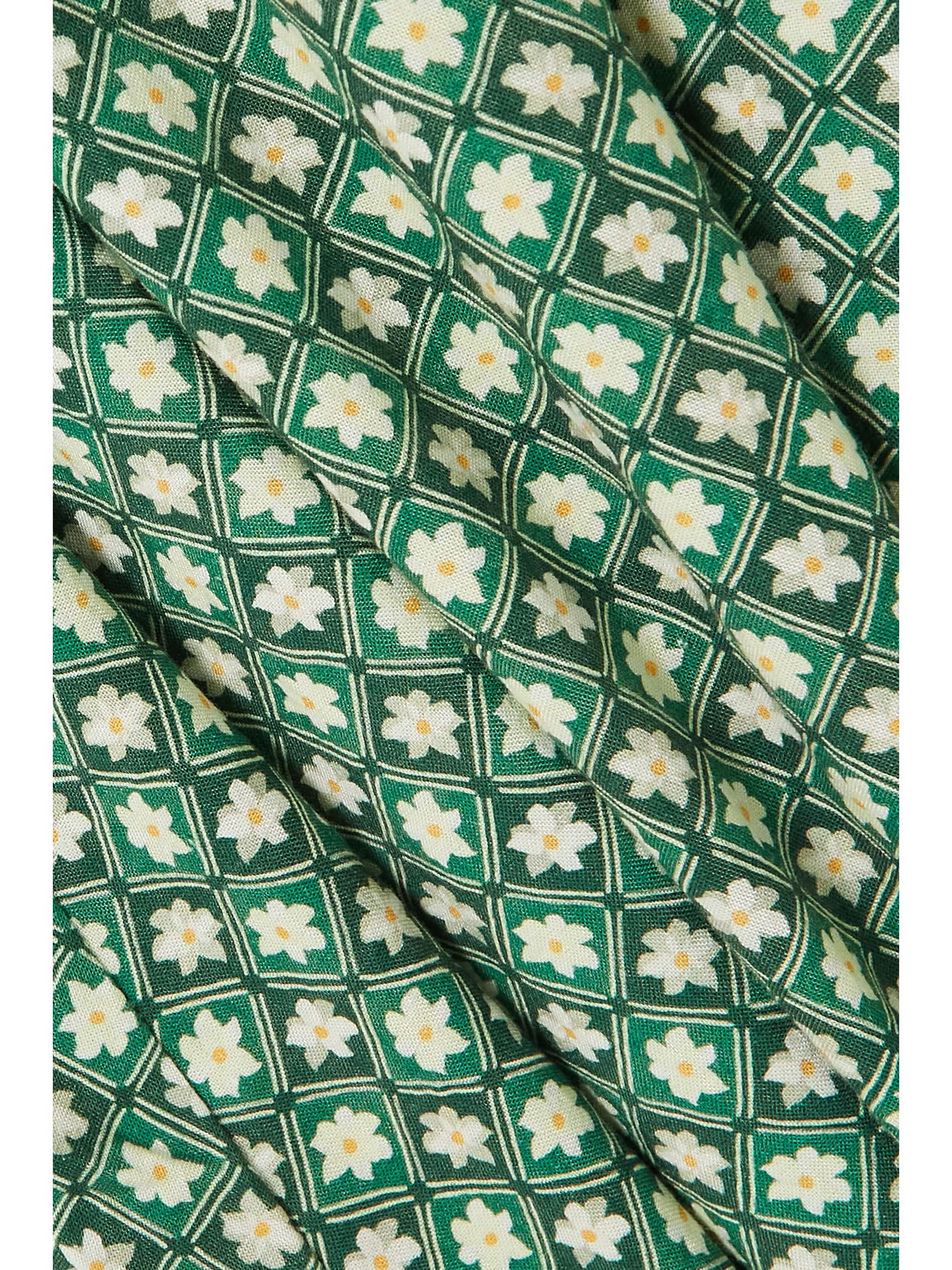 PEONY + NET SUSTAIN Memories off-the-shoulder floral-print organic cotton-blend dress