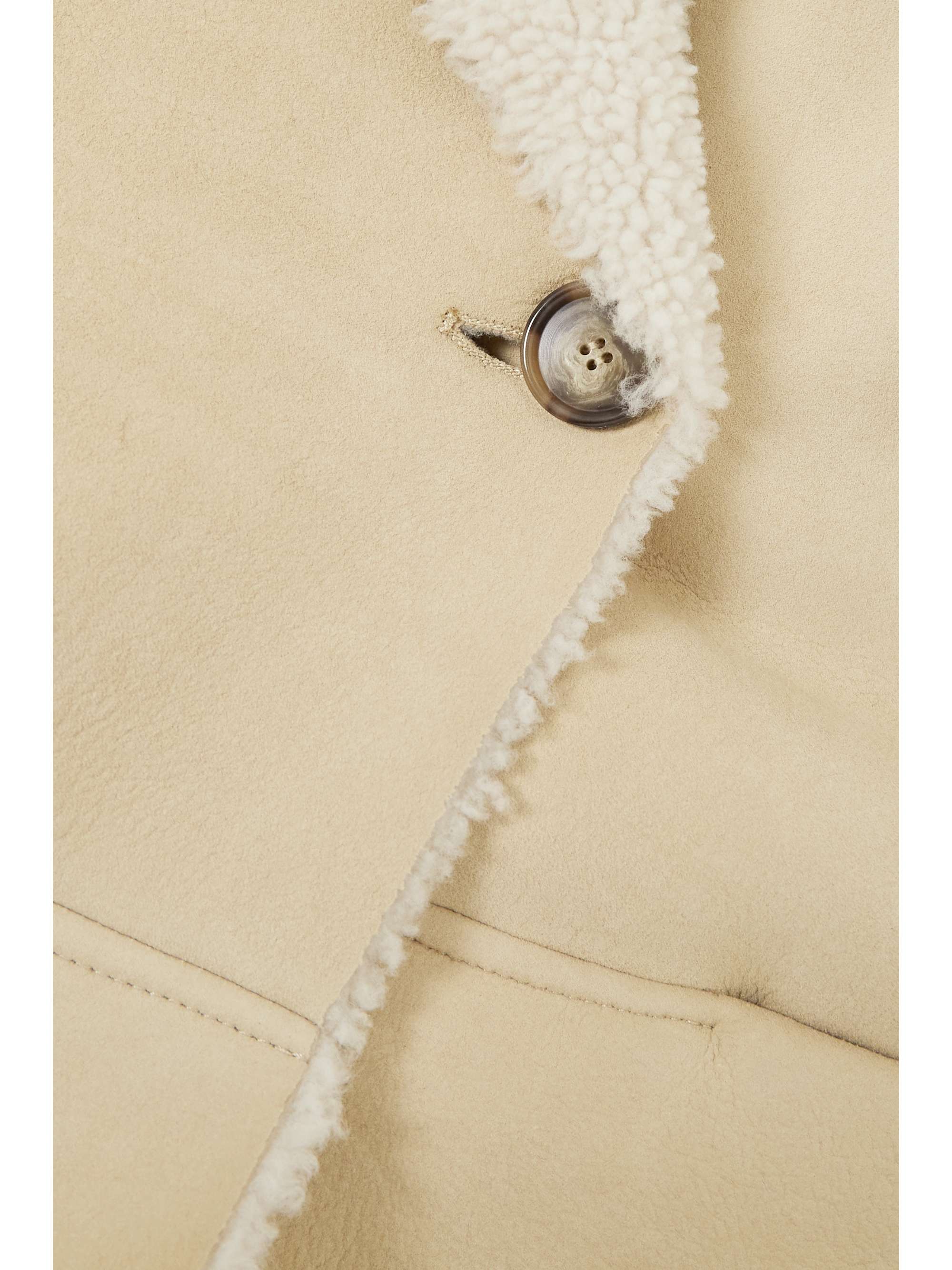 HALFBOY Paneled shearling coat