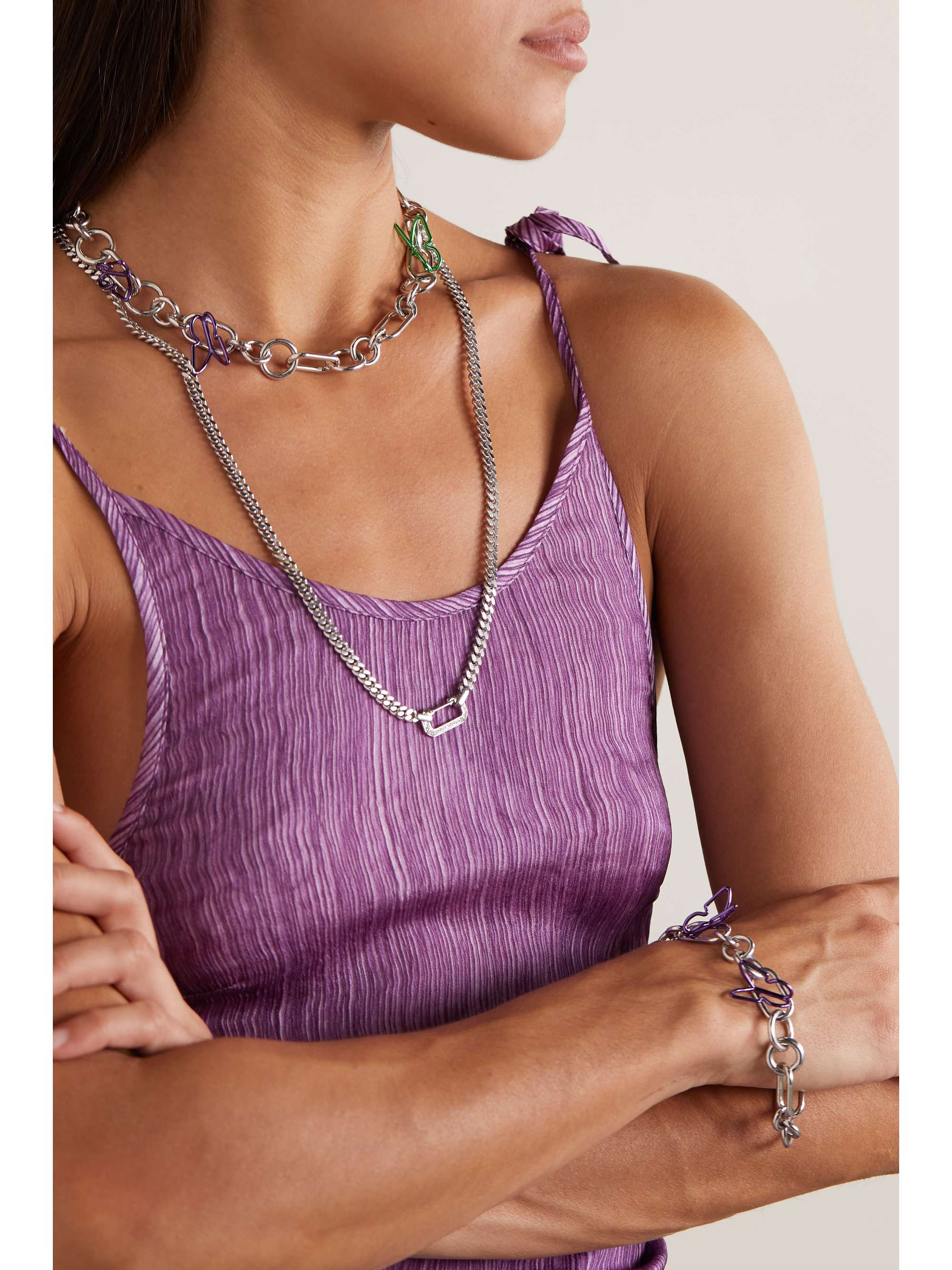 White gold hotsell locket bracelet