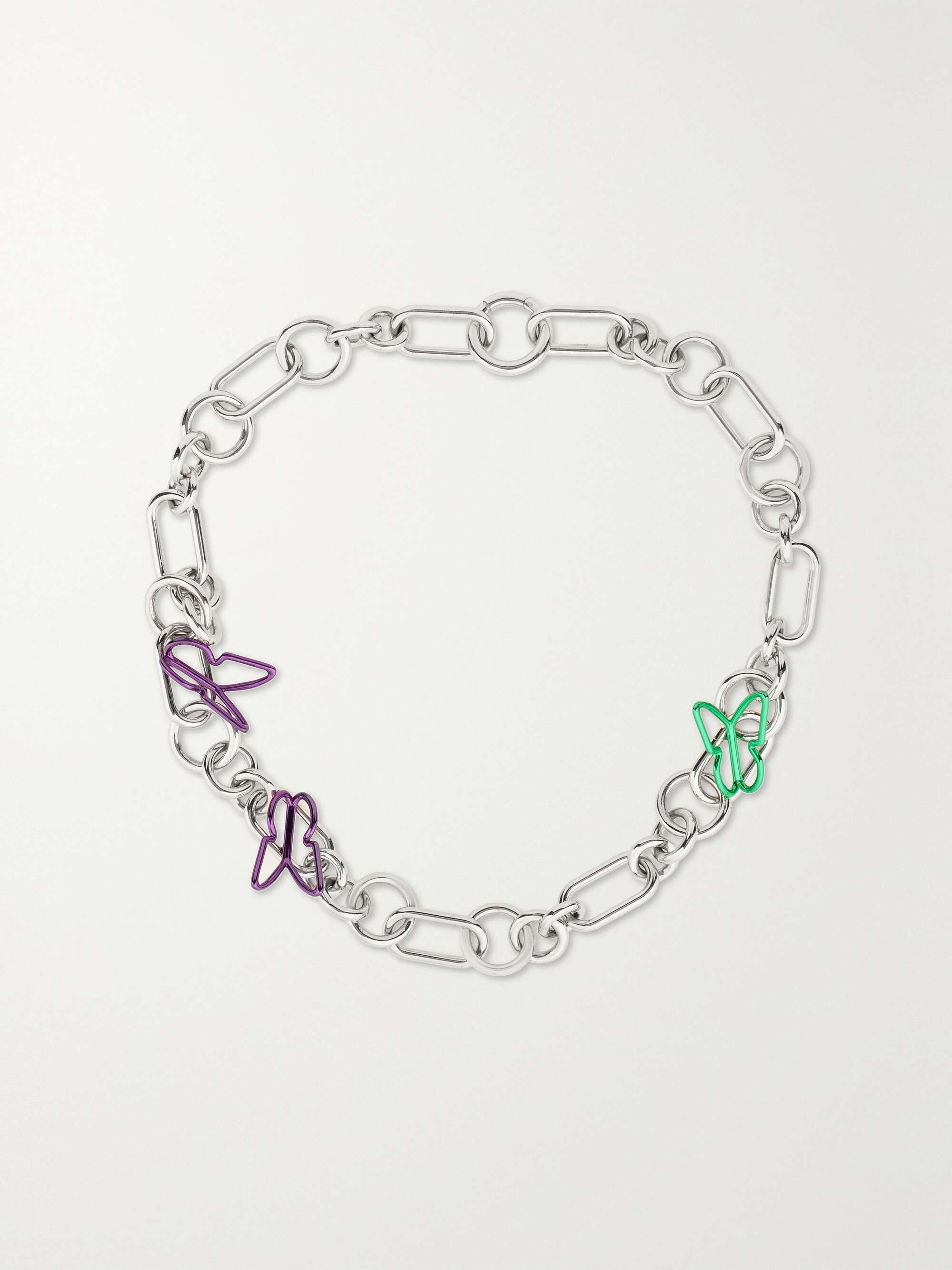 Gold 18-karat white gold necklace 