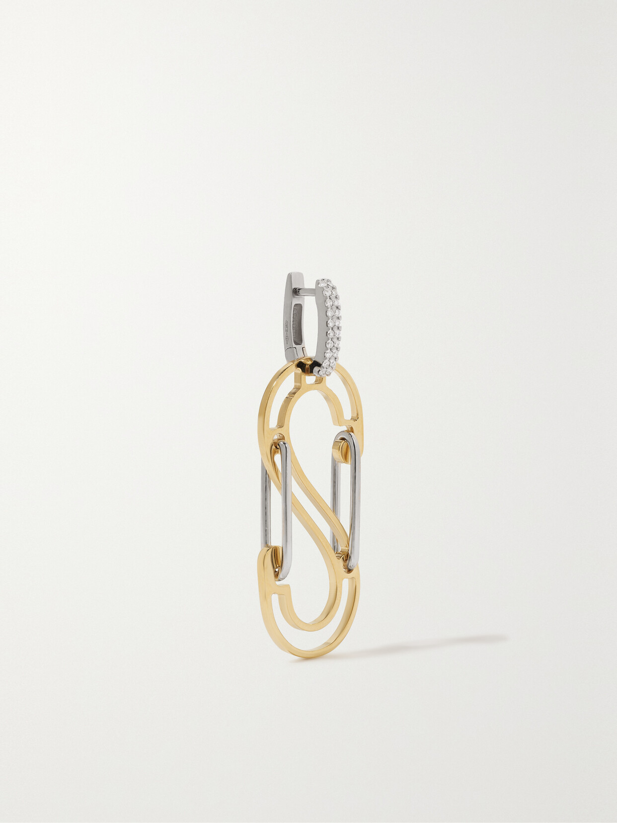 EÉRA – 18-karat Yellow And White Gold Diamond Single Earring – One size
