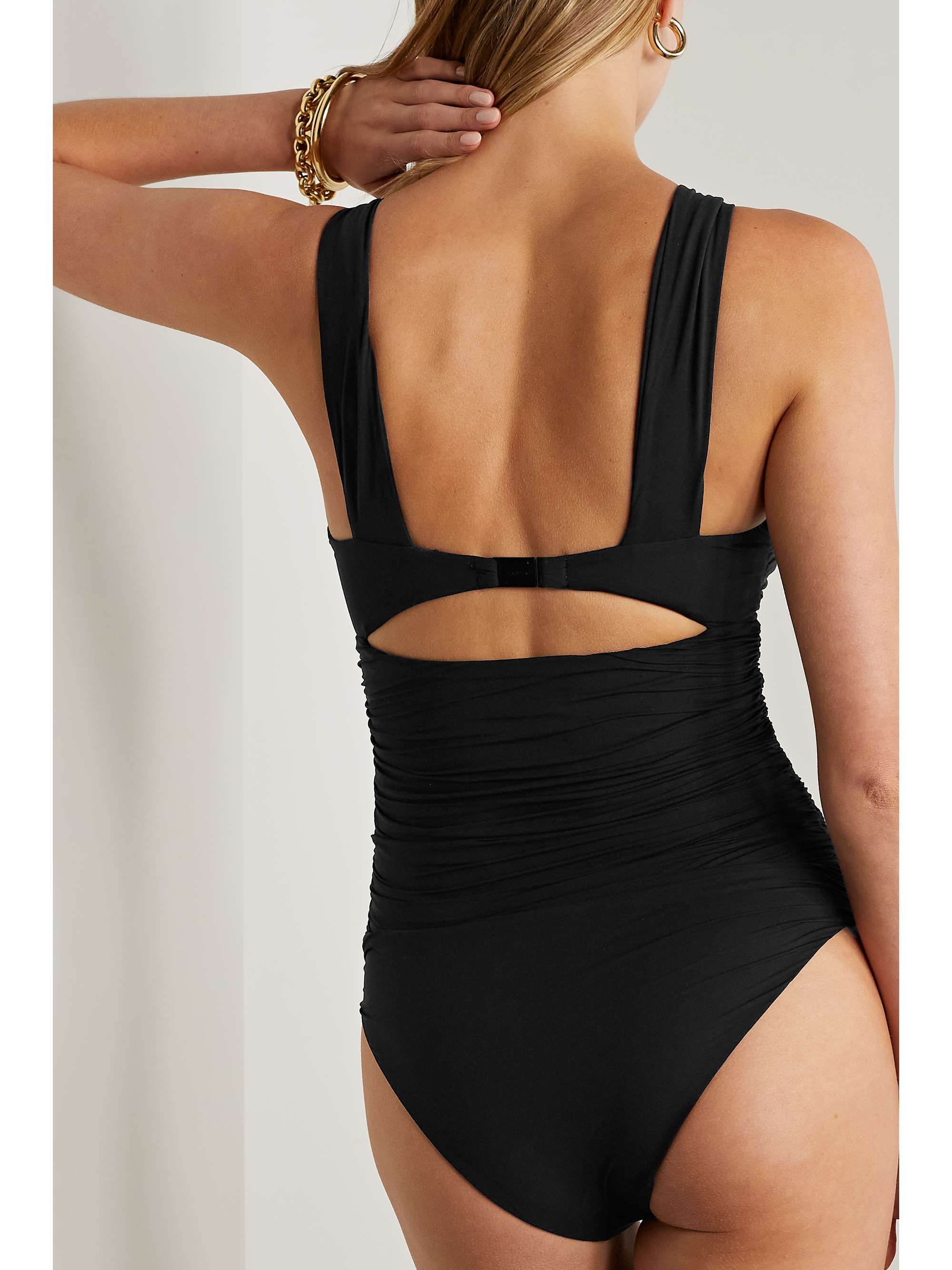MARYSIA Maillot de bain à fronces et à découpes Anson