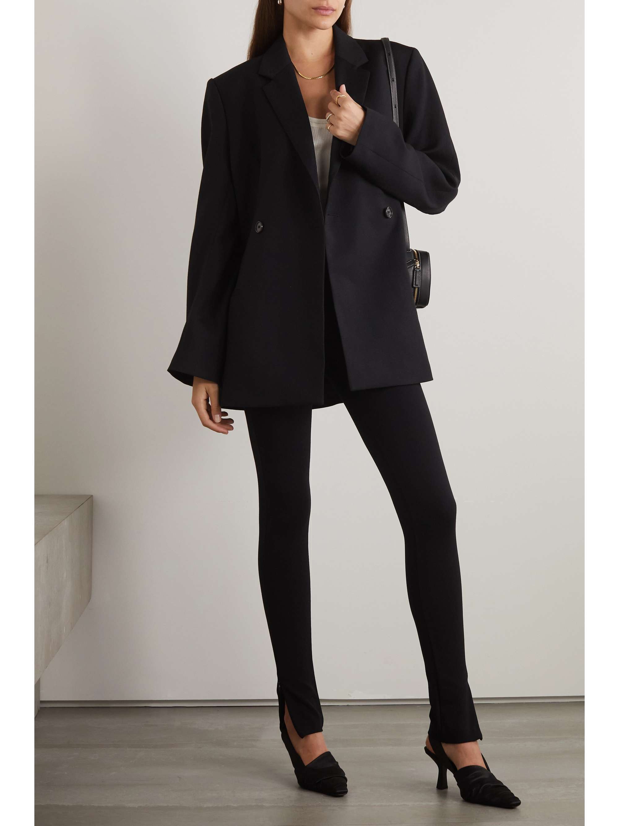 TOTEME Double-breasted wool blazer | NET-A-PORTER