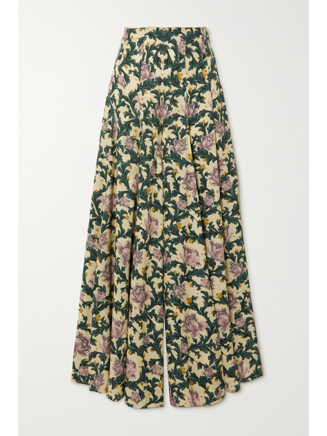 Agua By Agua Bendita Gaita Floral-print Ecovero-blend Jacquard Wide-leg Pants In Pink