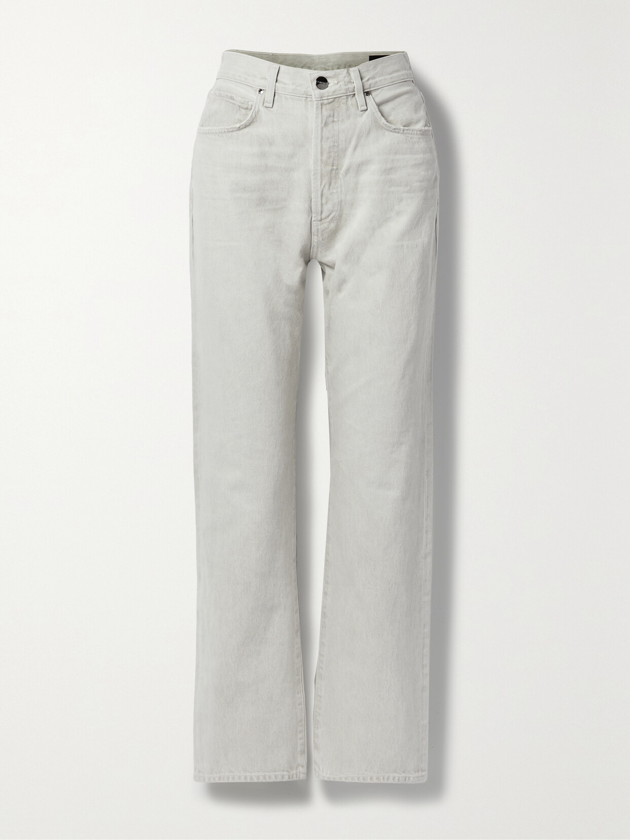 Click to view more detailed imagery on our partner's website Goldsign Myra High-rise Straight-leg Organic Jeans In Gray