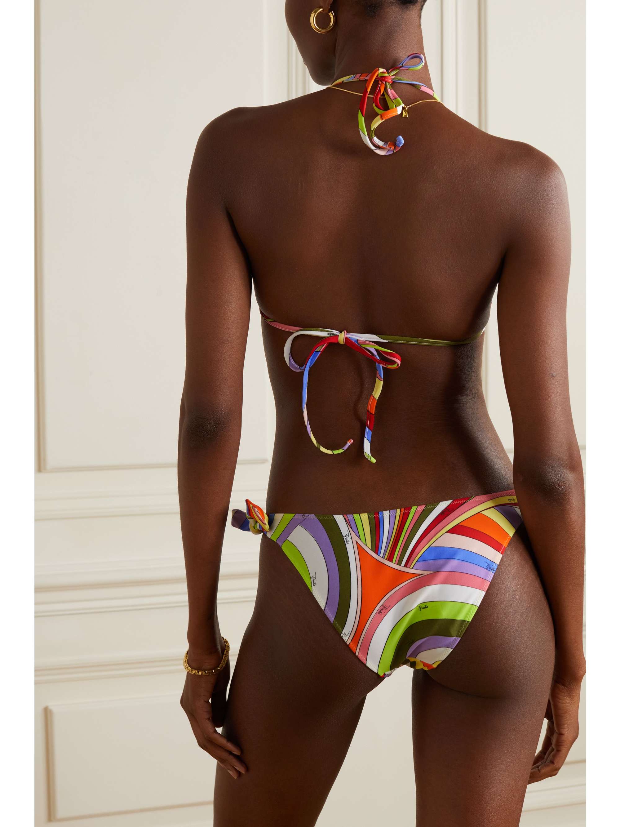 PUCCI Baby Iride printed bikini briefs