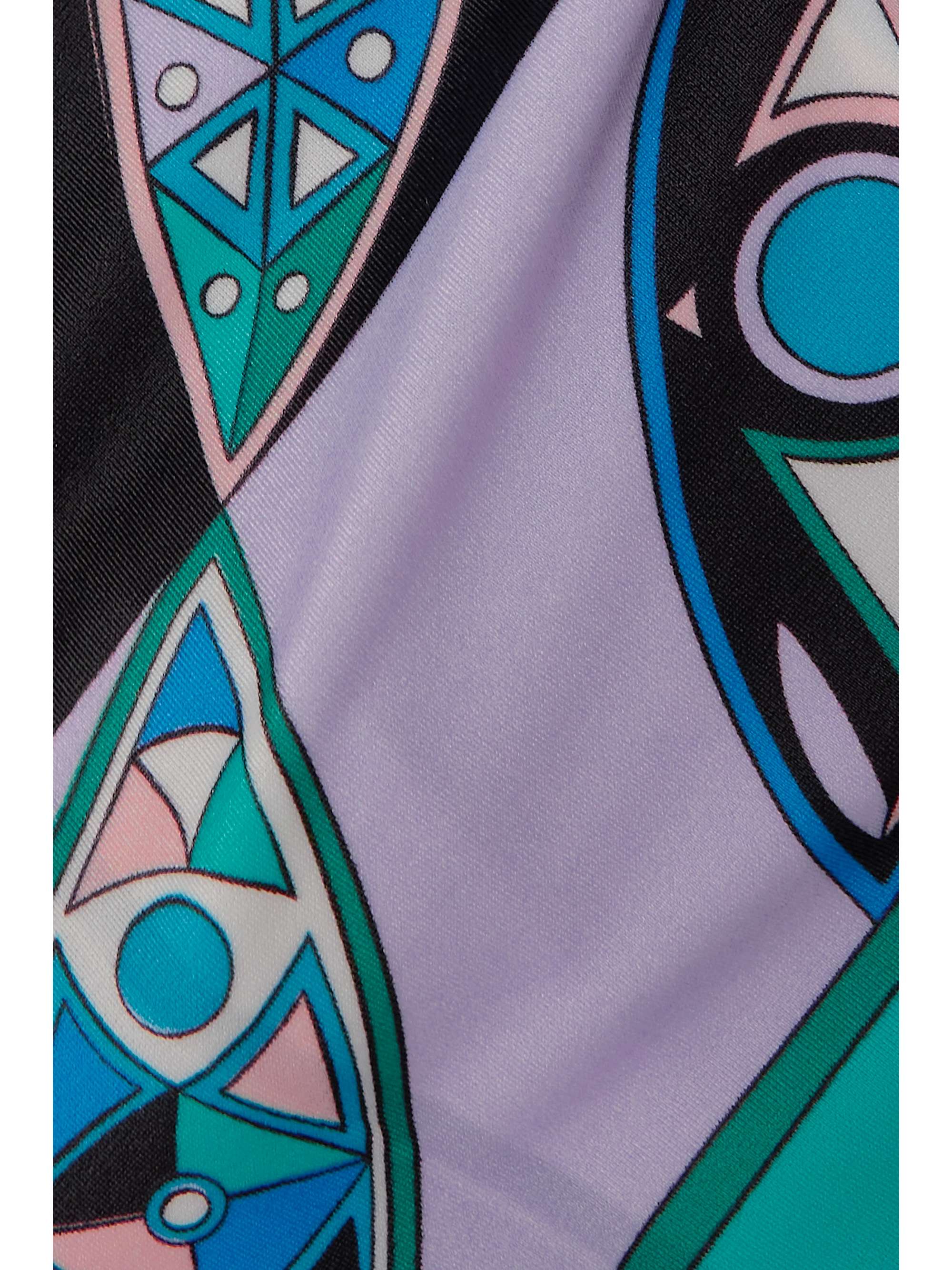 PUCCI Printed stretch sports bra