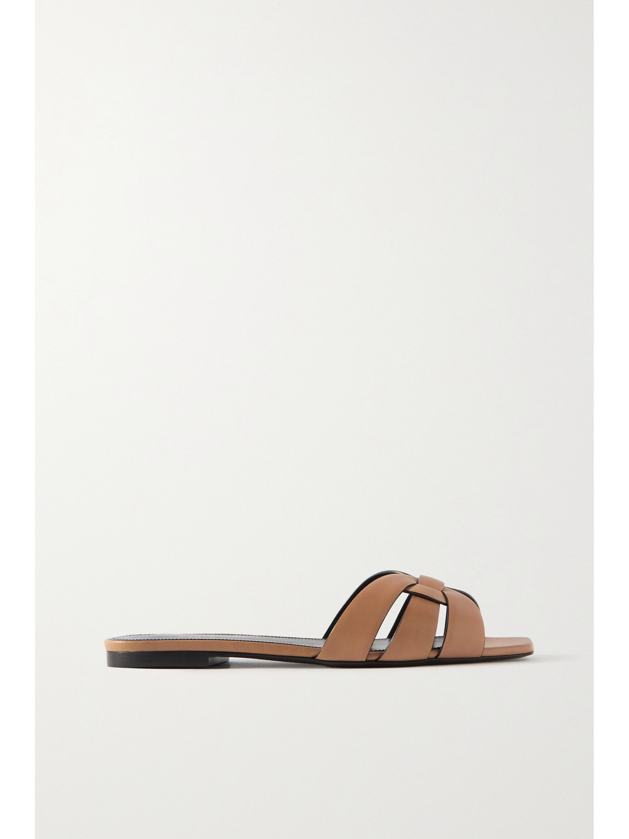 SAINT LAURENT Tribute Leather Slides