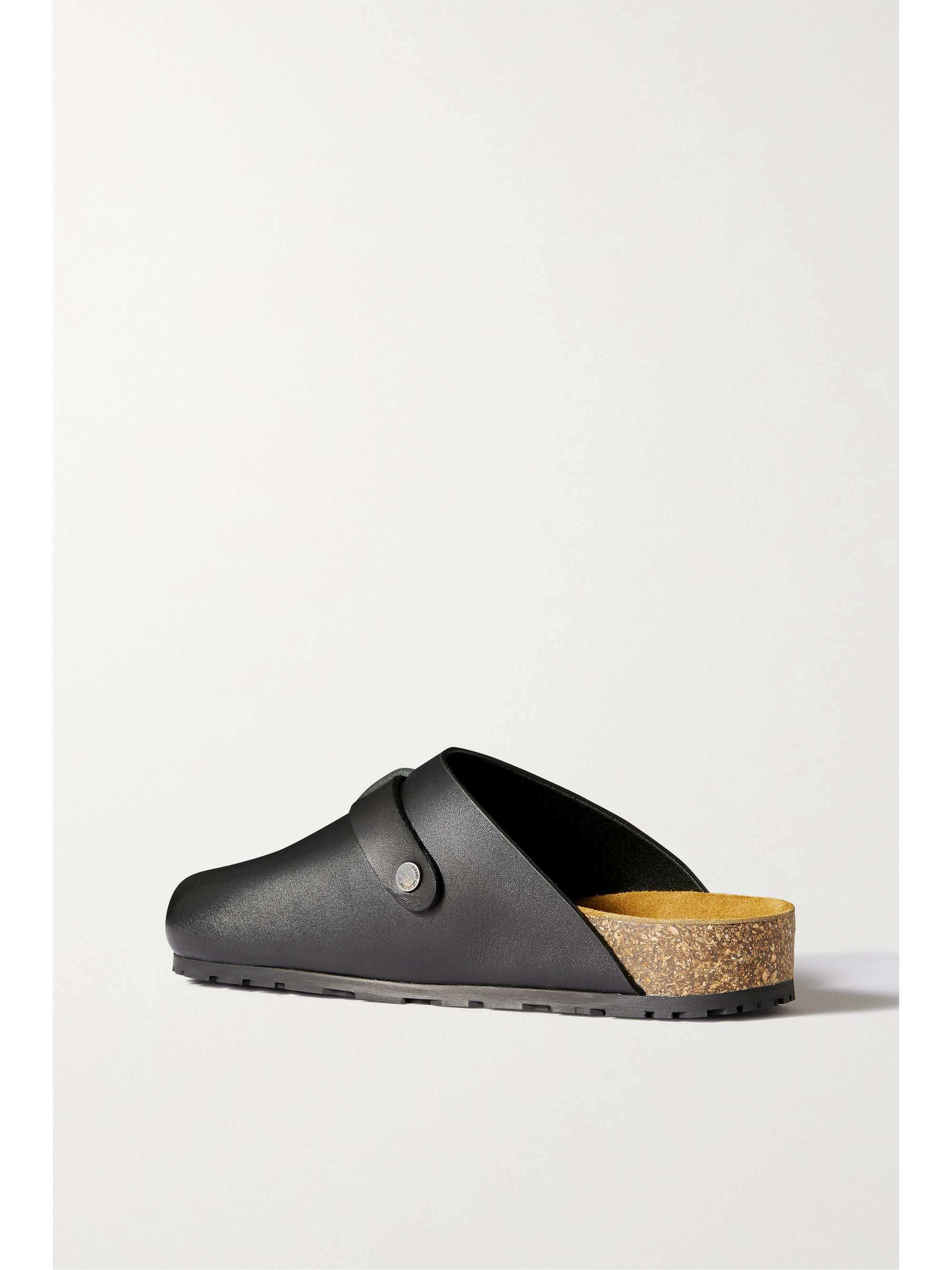 SAINT LAURENT Jimmy buckled leather clogs
