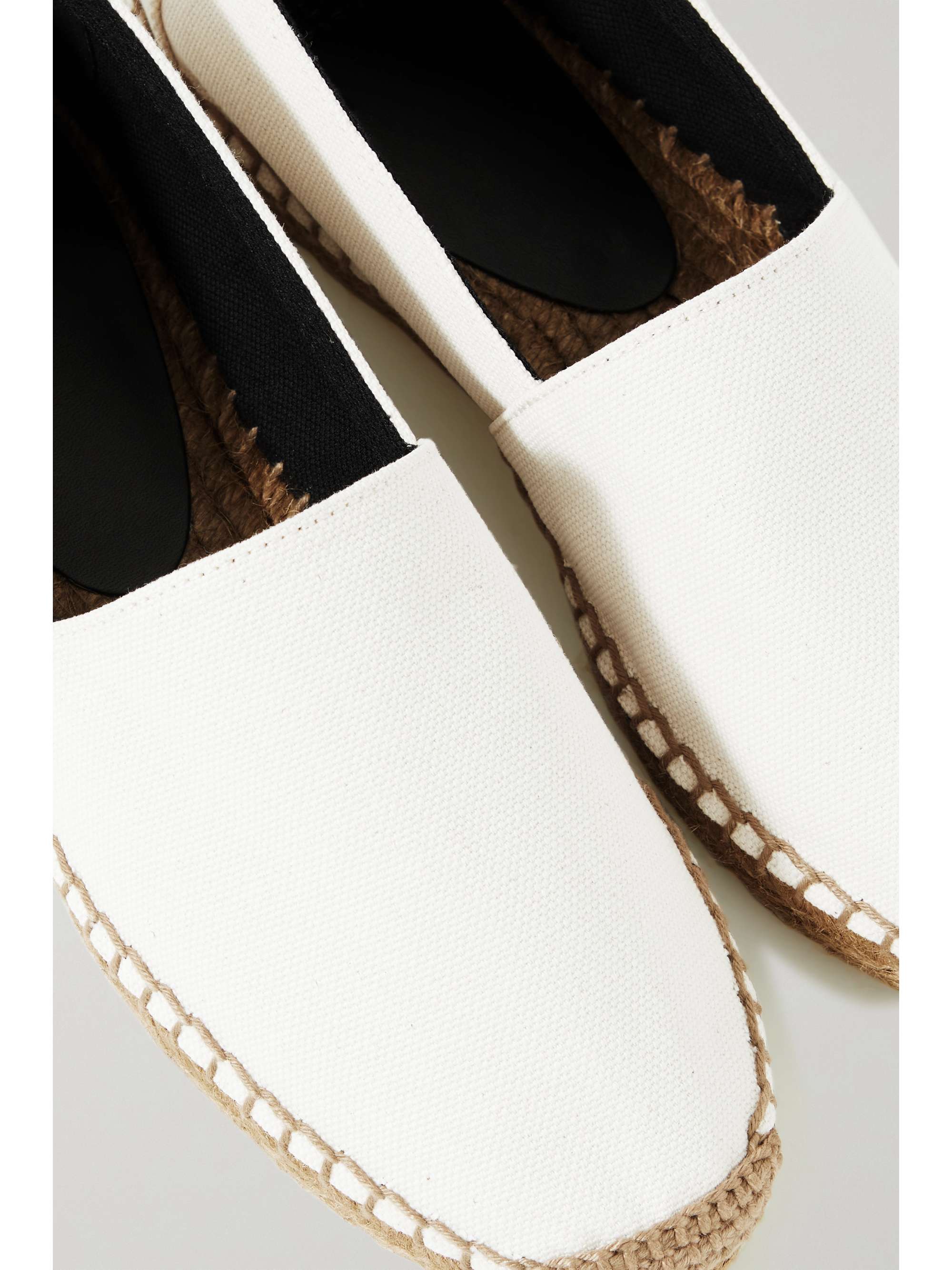 SAINT LAURENT Collapsible-heel canvas espadrilles
