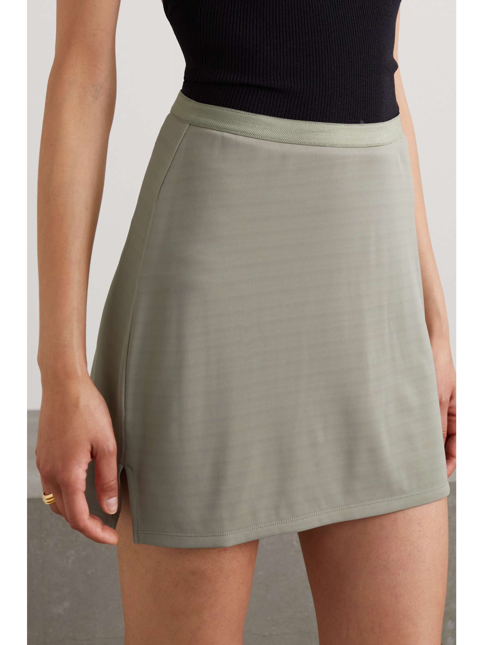 ANINE BING Elise stretch-jersey mini skirt