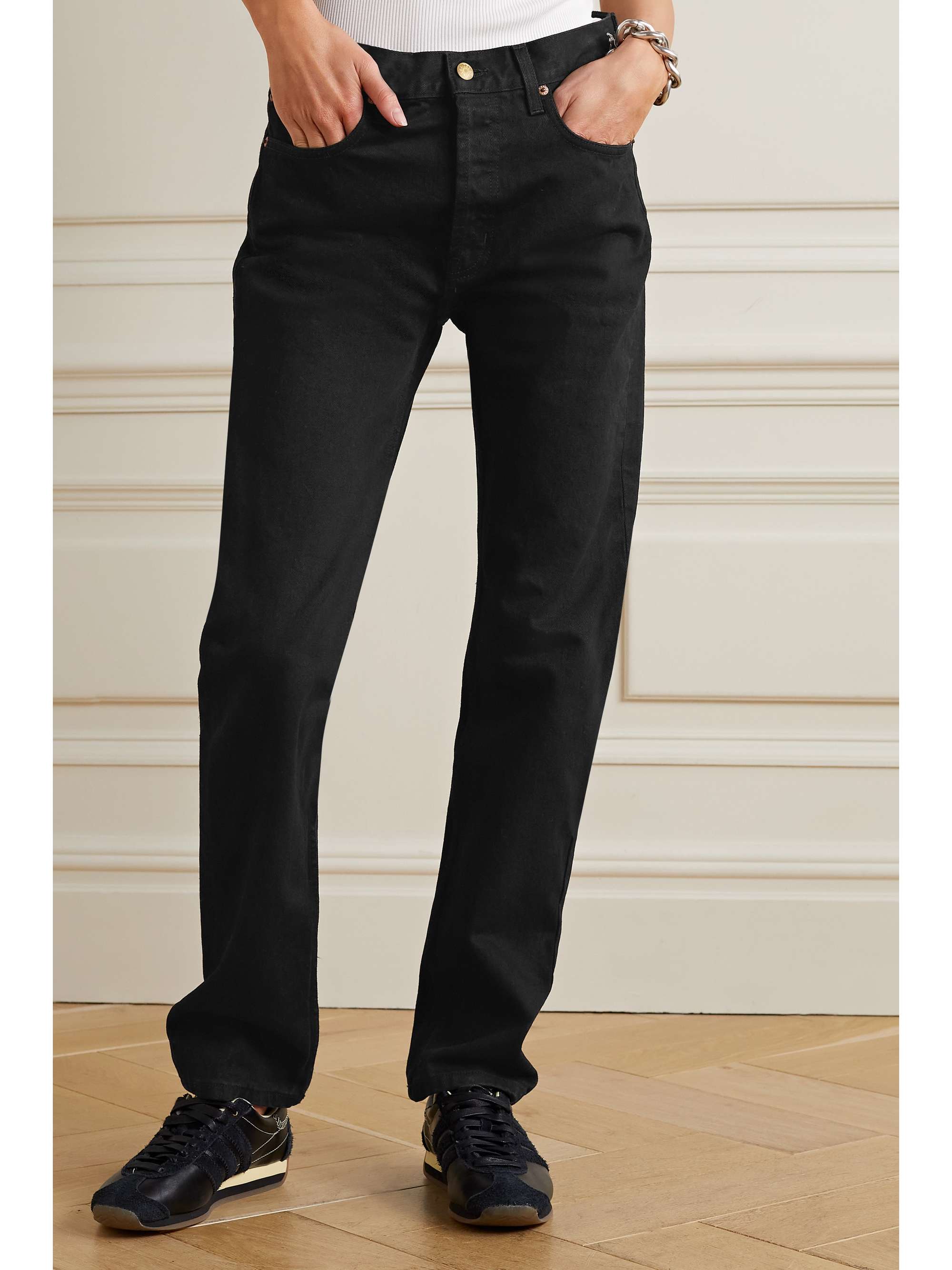B SIDES Brit mid-rise straight-leg jeans