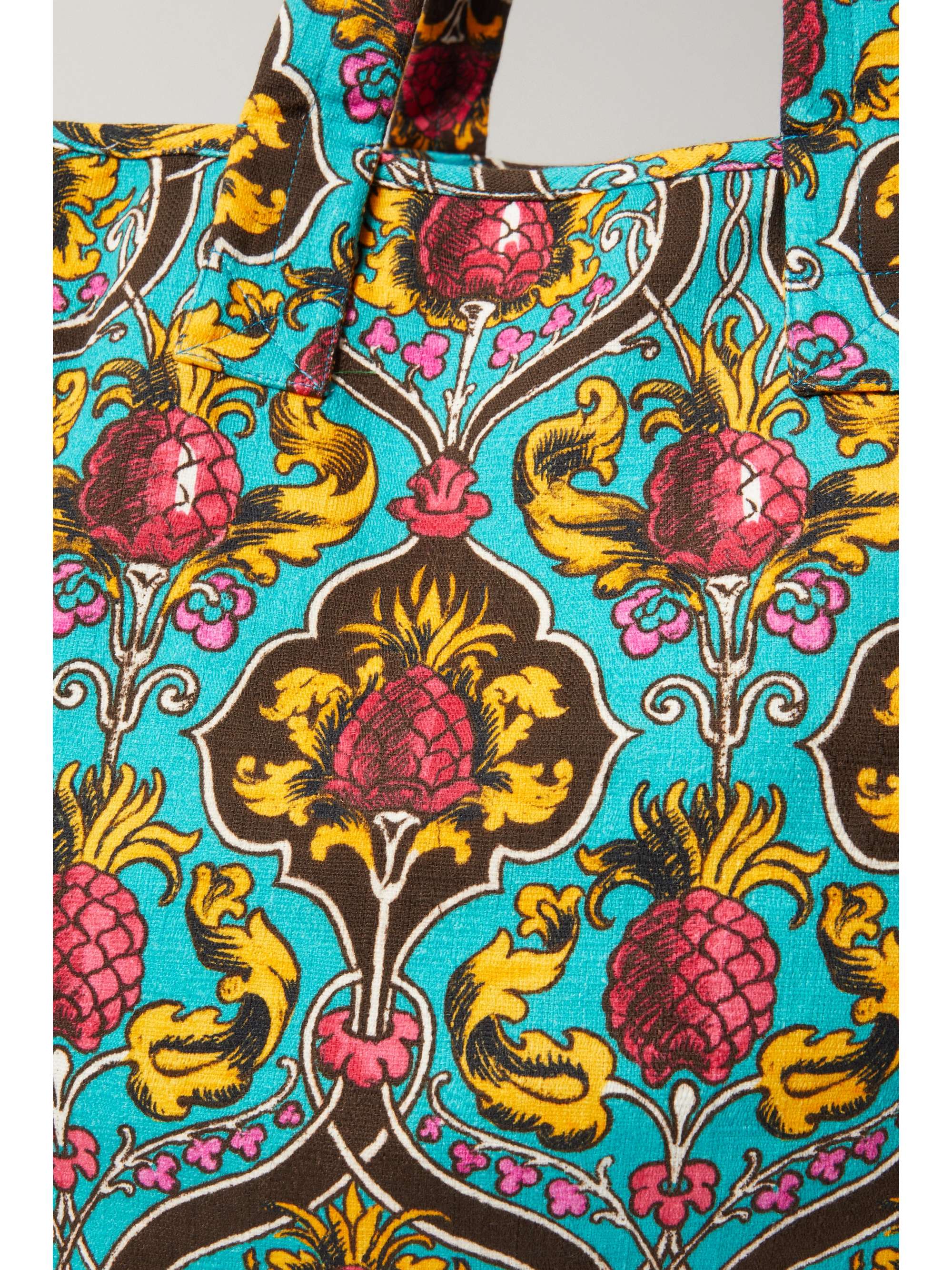LA DOUBLEJ Reversible printed stretch-cotton tote
