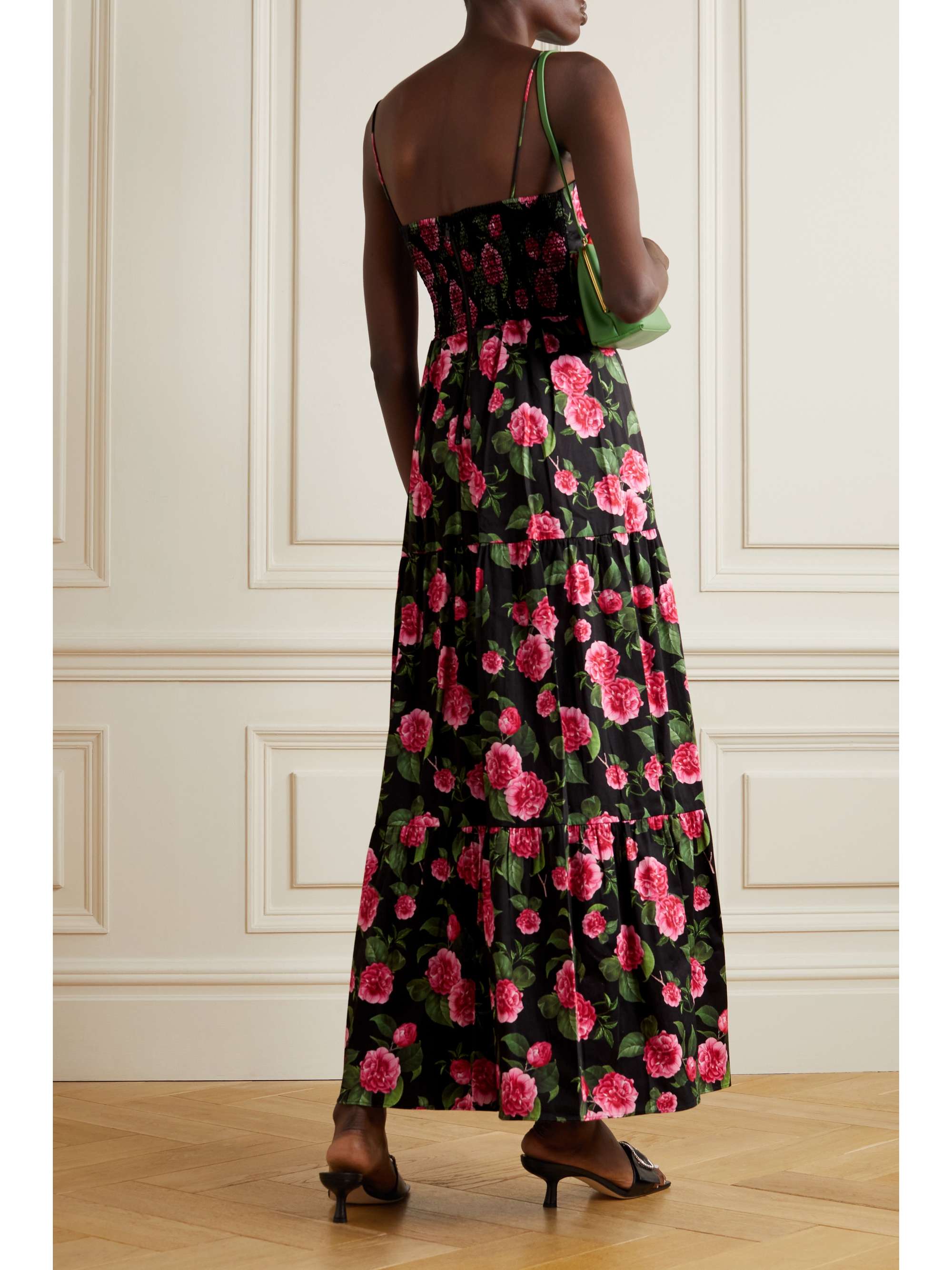 ALICE + OLIVIA Chantay floral-print cotton-blend maxi dress | NET-A-PORTER