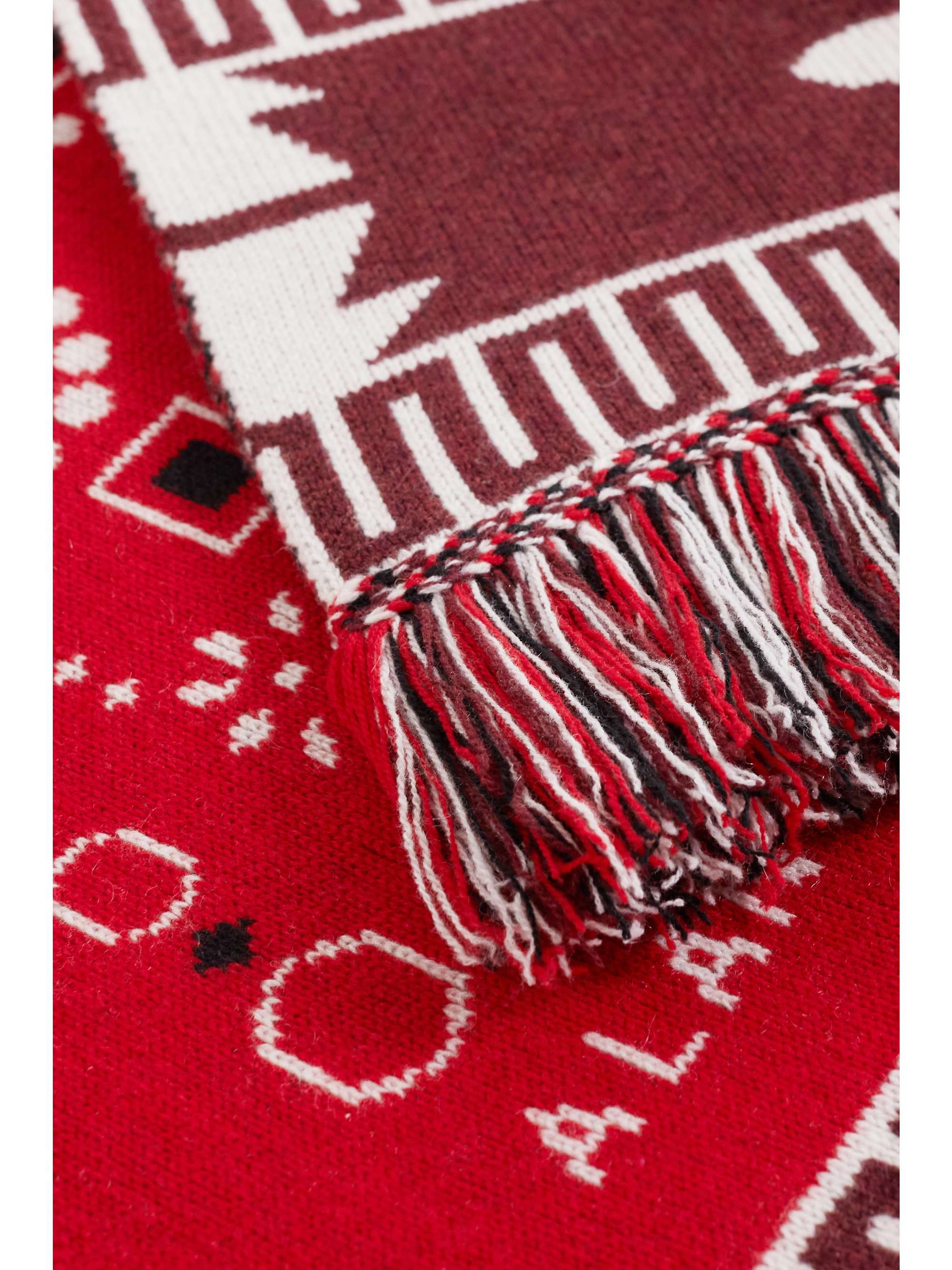 ALANUI Bandana fringed cashmere-blend jacquard blanket