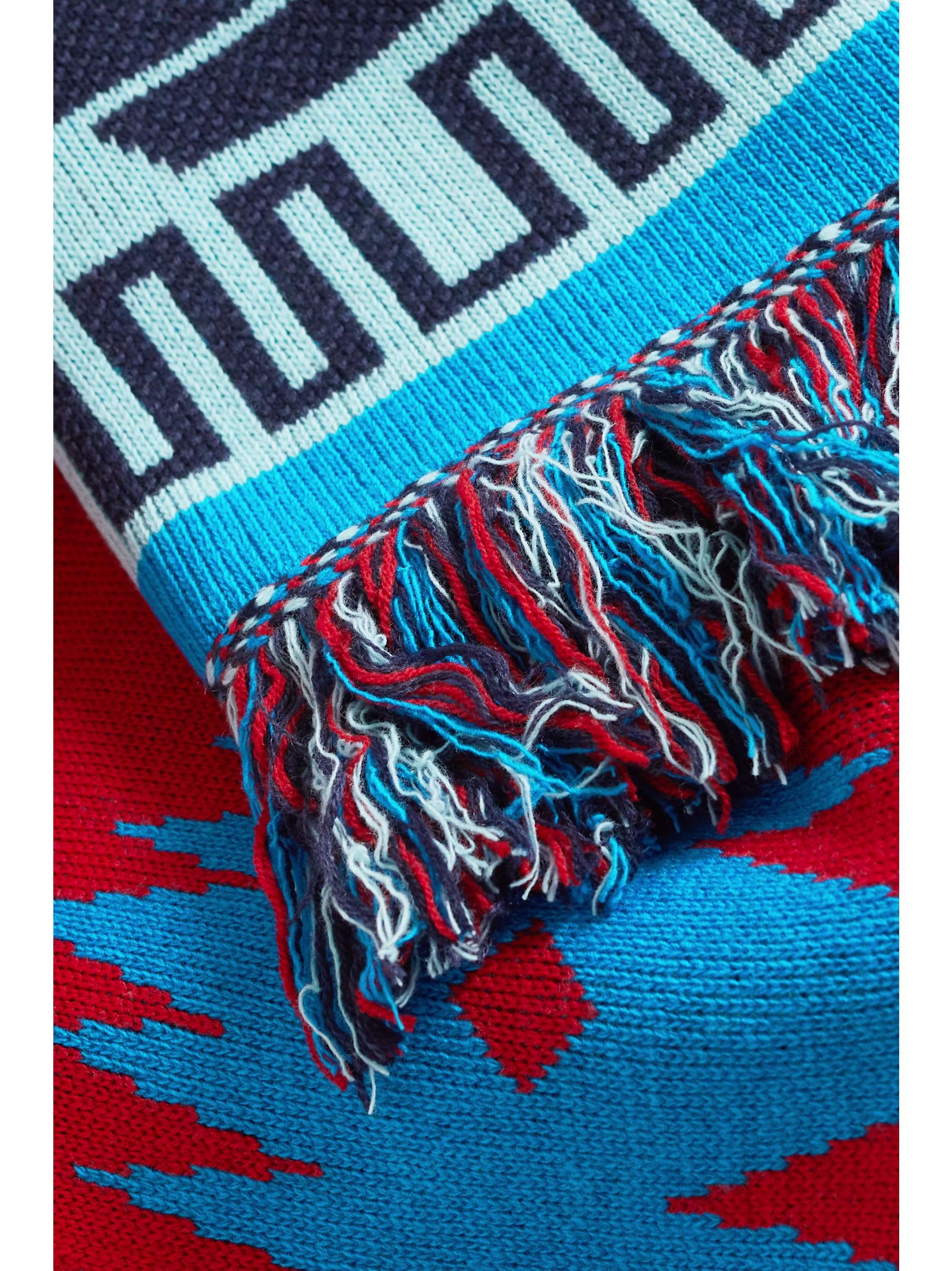 ALANUI Icon jacquard-knit wool-blend throw